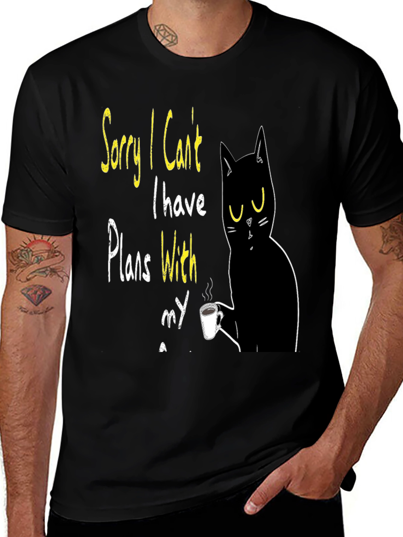 Variant 18 of Cat Plans T-Shirt - Funny Novelty Graphic Tee