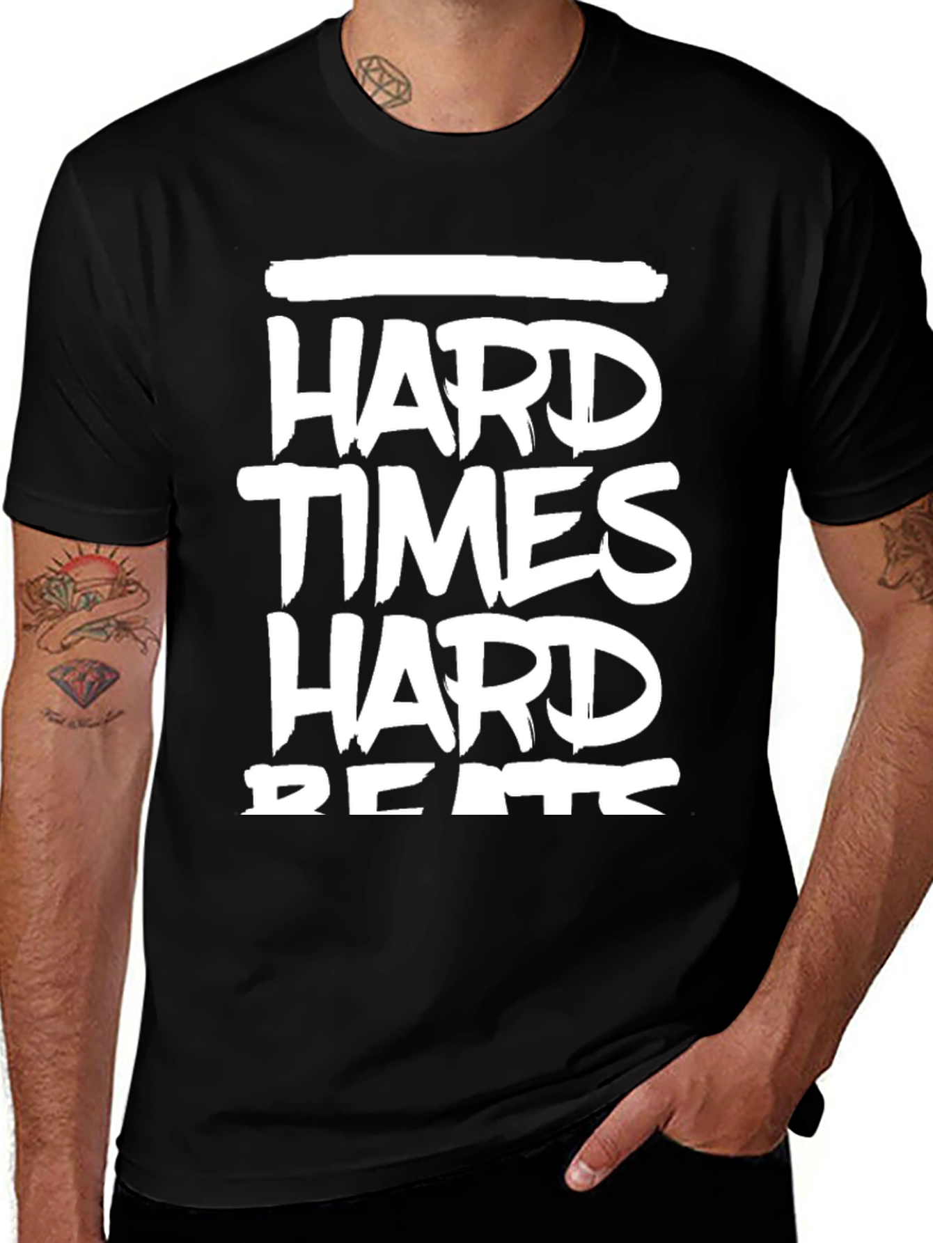 Variant 20 of Hard Times Beats Black Graphic Tee