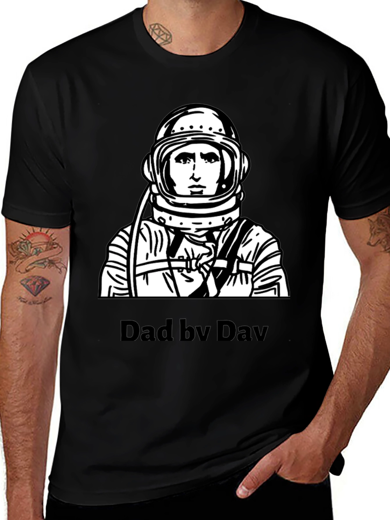 Variant 27 of Dad by Dav Spaceman Graphic T-Shirt