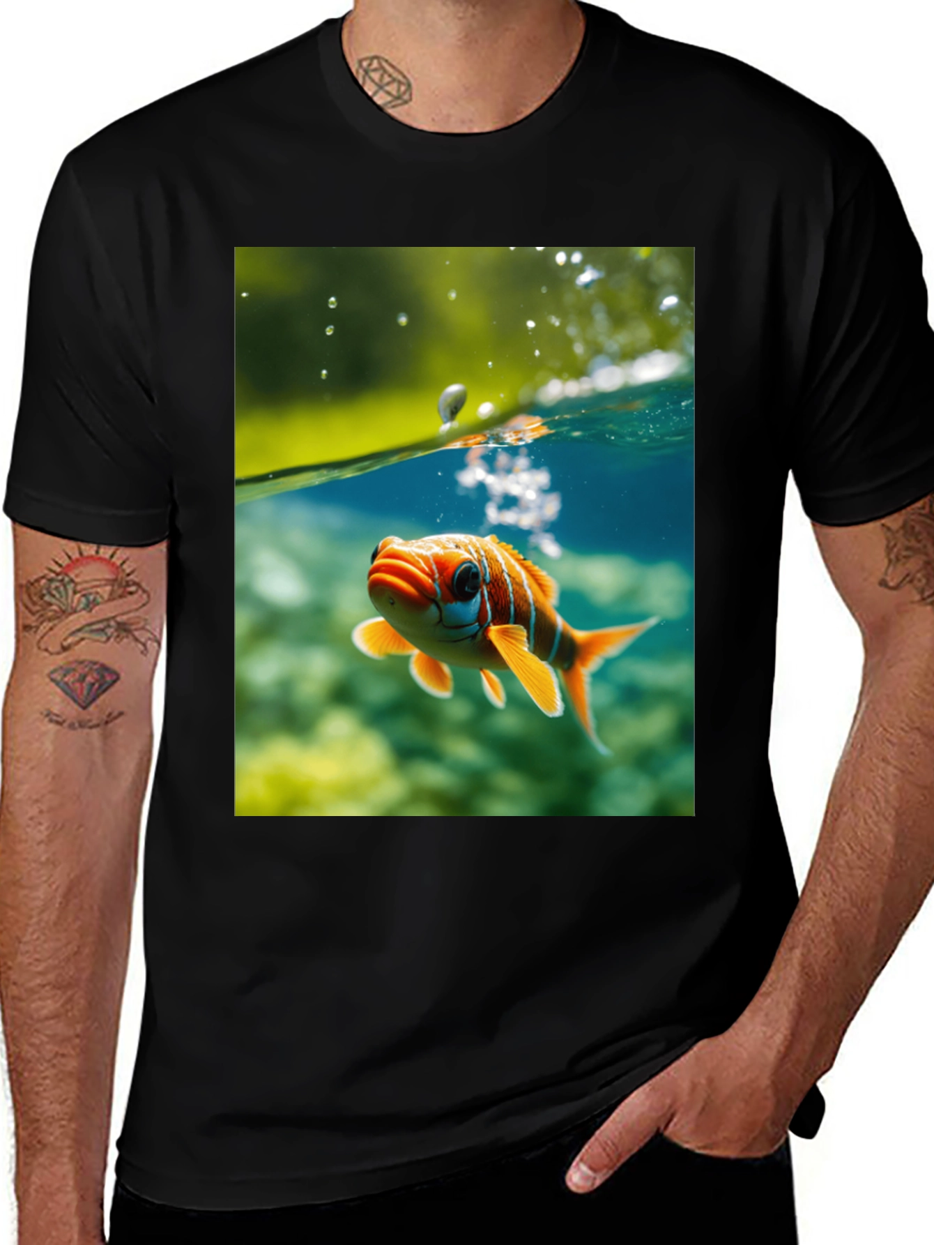 Variant 7 of Clownfish Graphic Tee - Dive into Style!