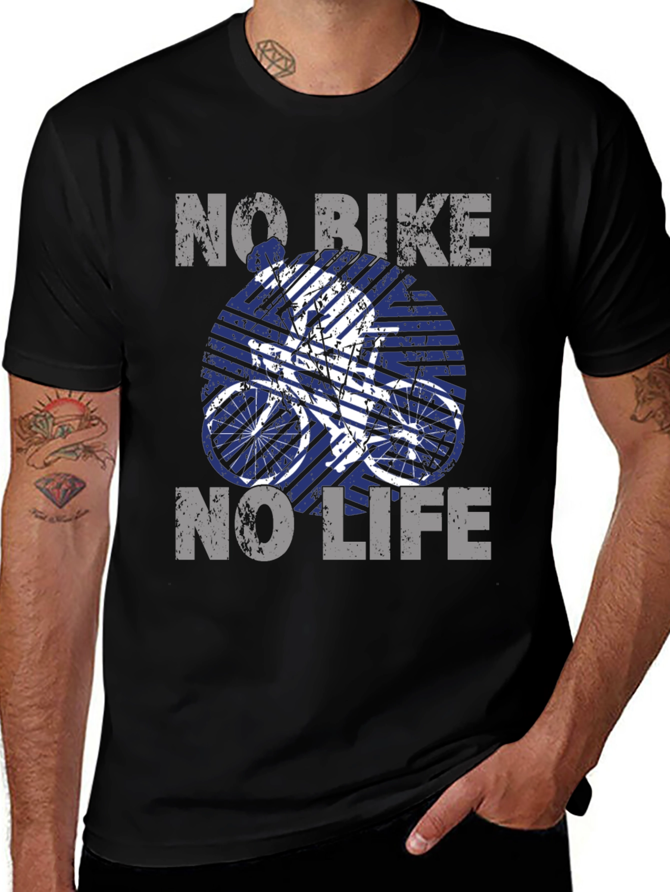 Black No Bike, No Life - Graphic Tee main image
