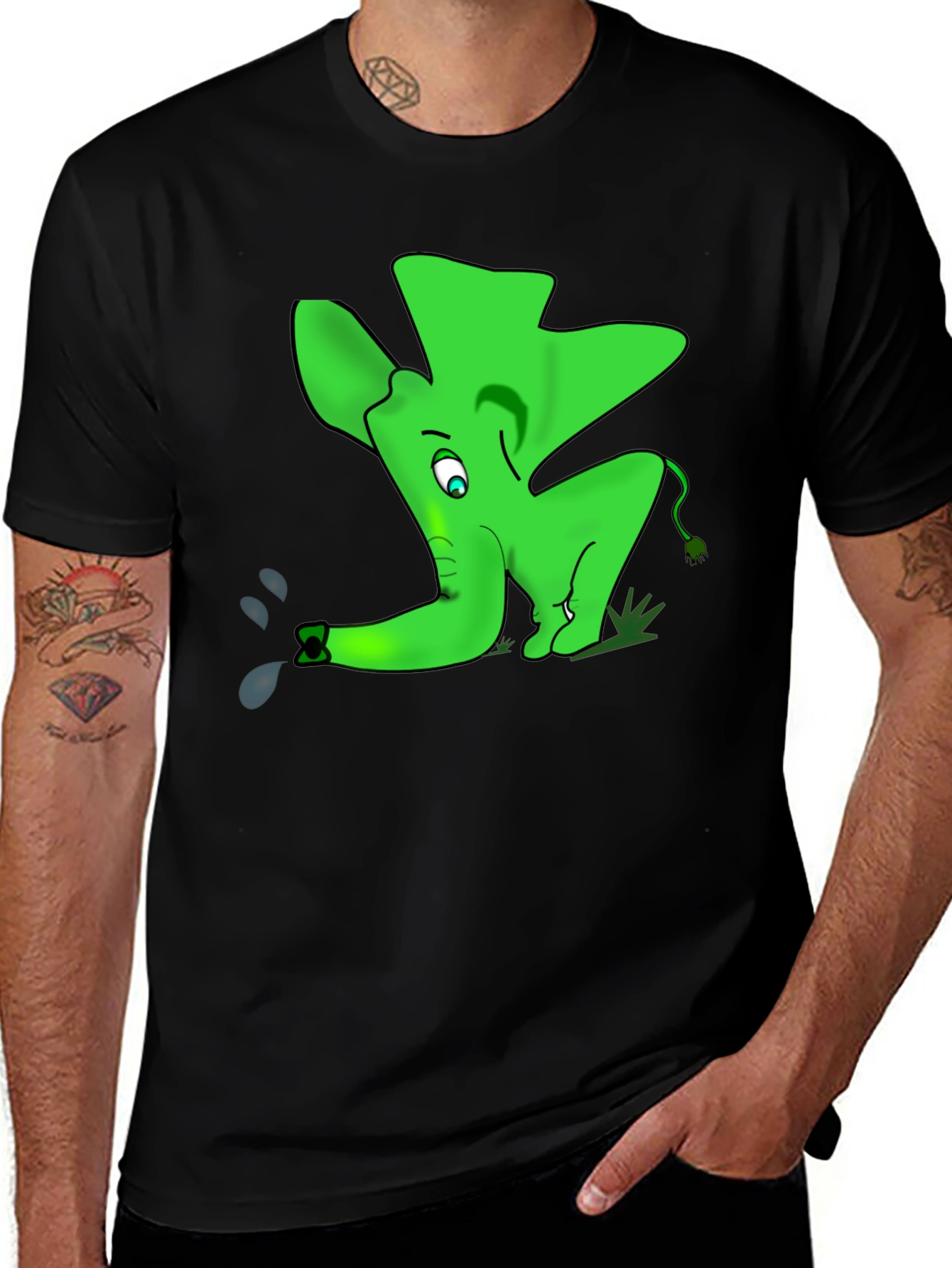 Variant 20 of Green Elephant Graphic Tee