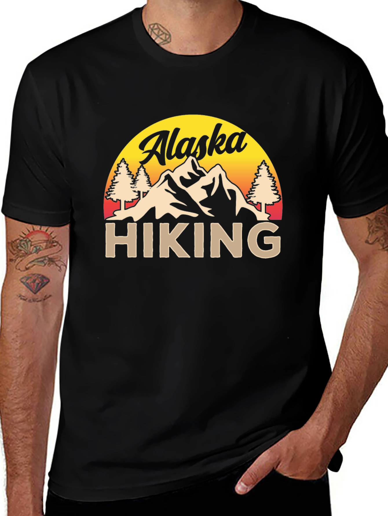 Alaska Hiking Graphic Tee - Adventure Ready