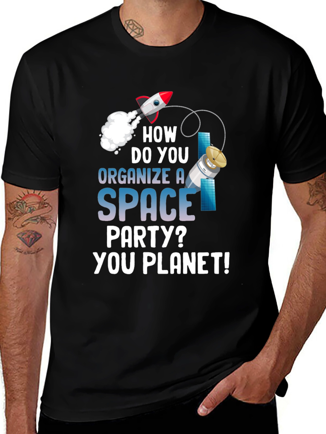 Variant 2 of Space Party T-Shirt - Organize a Party