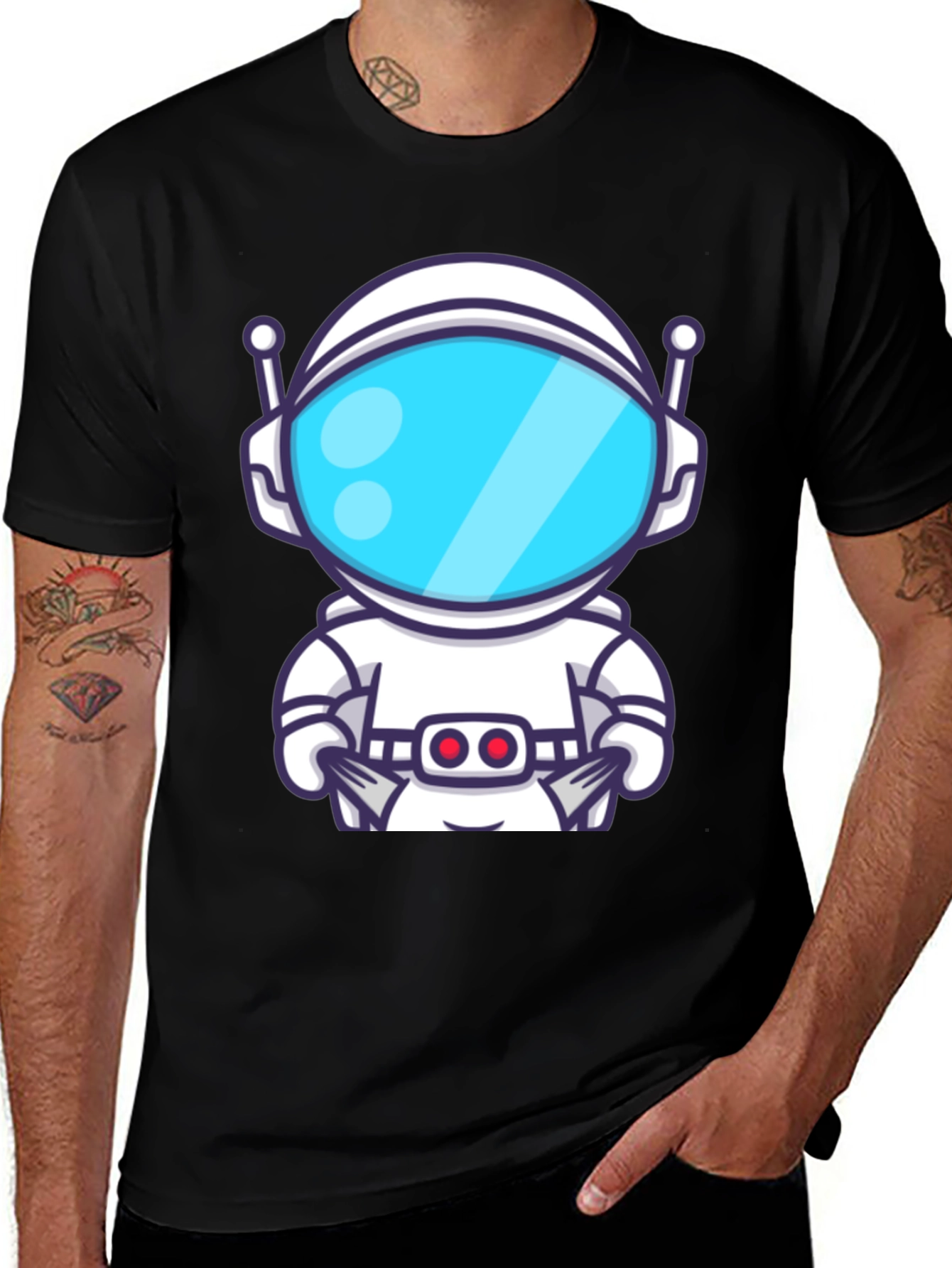 Astronaut Graphic Tee - Cool Space Explorer Design