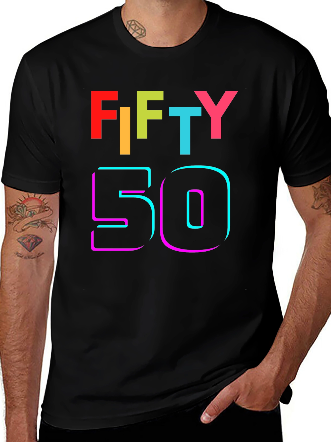 Variant 26 of Fifty Birthday Graphic T-Shirt