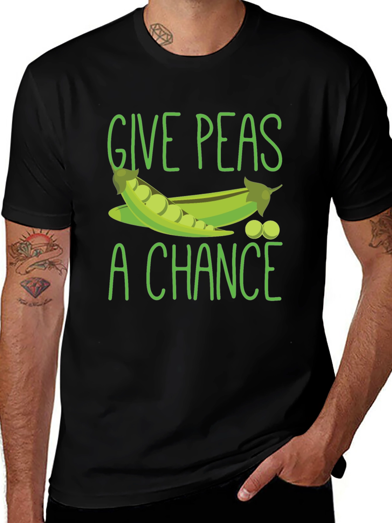 Variant 16 of Give Peas a Chance Graphic T-Shirt