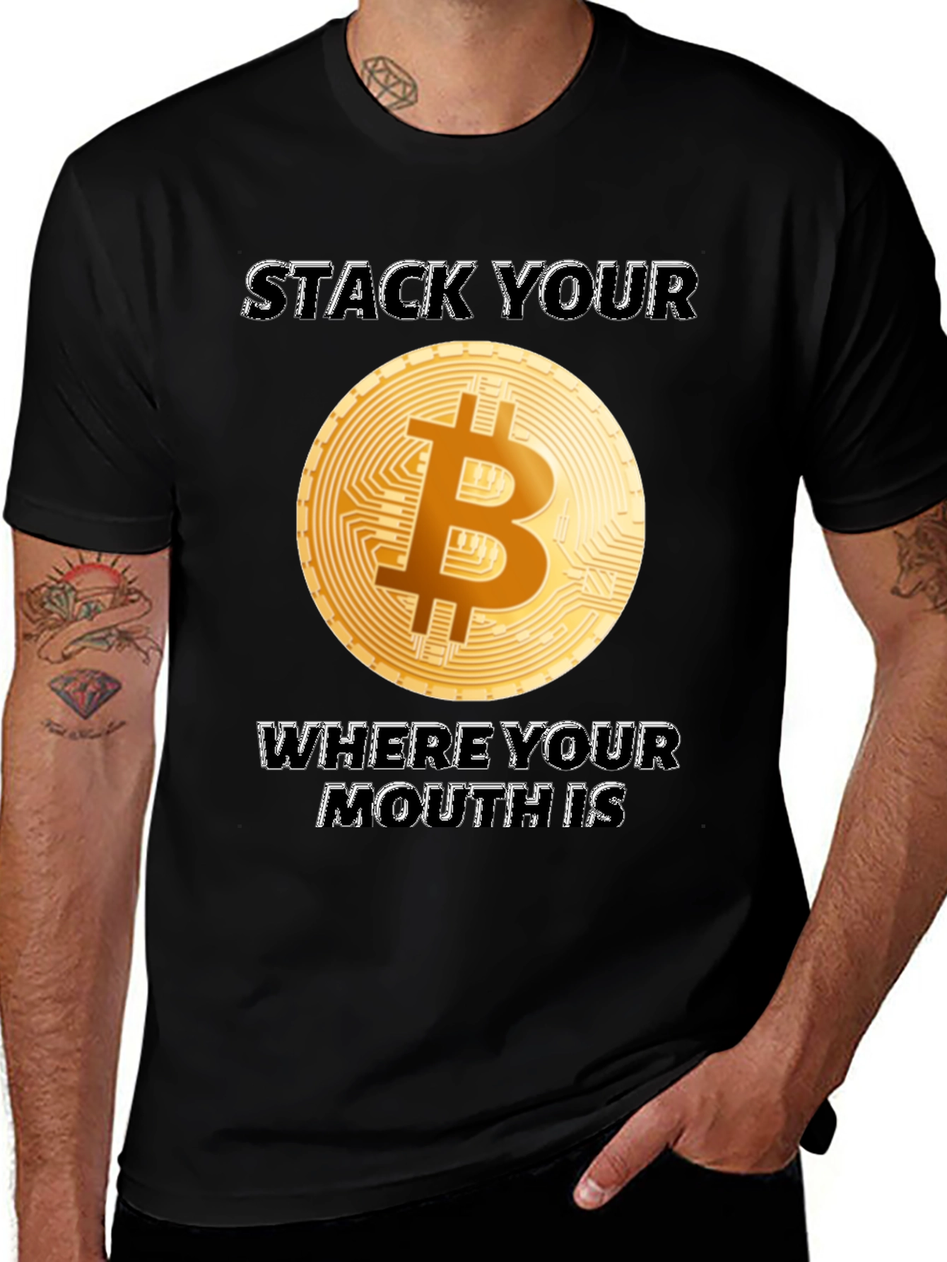 Bitcoin T-Shirt - Stack Your Sats