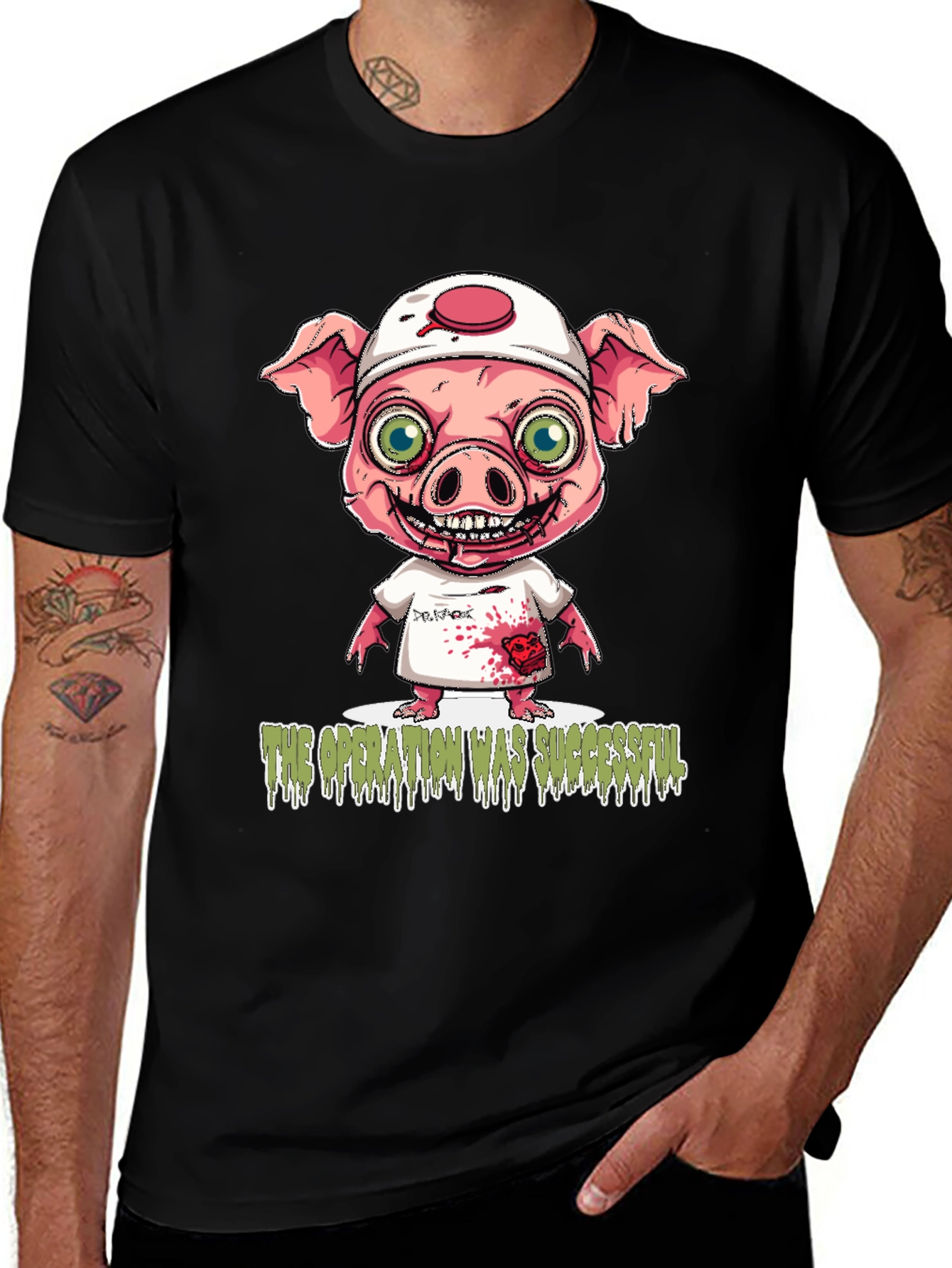 Variant 30 of Operation Successful Pig Doctor Graphic T-Shirt