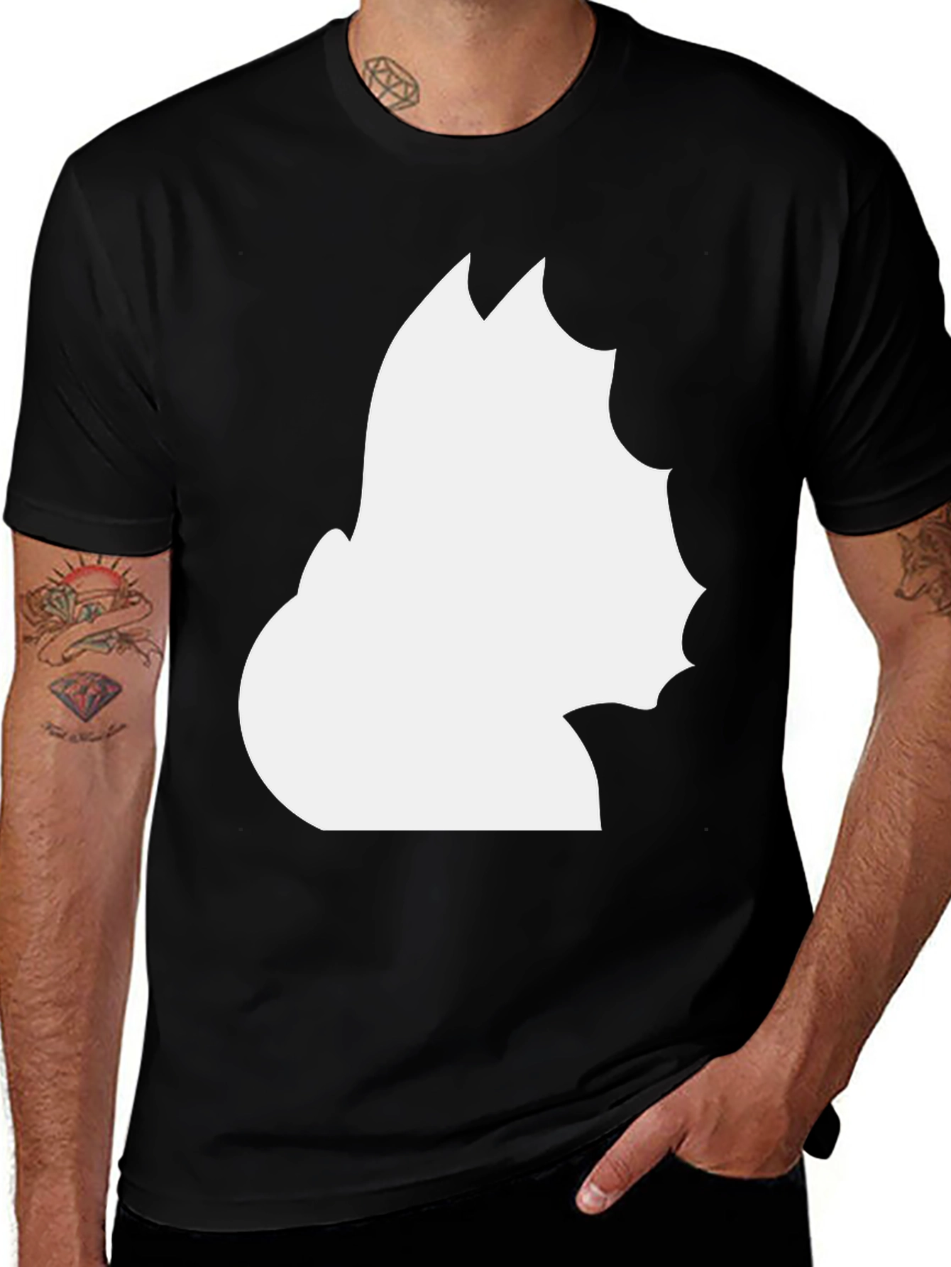 Variant 17 of Silhouette Graphic Print Tee