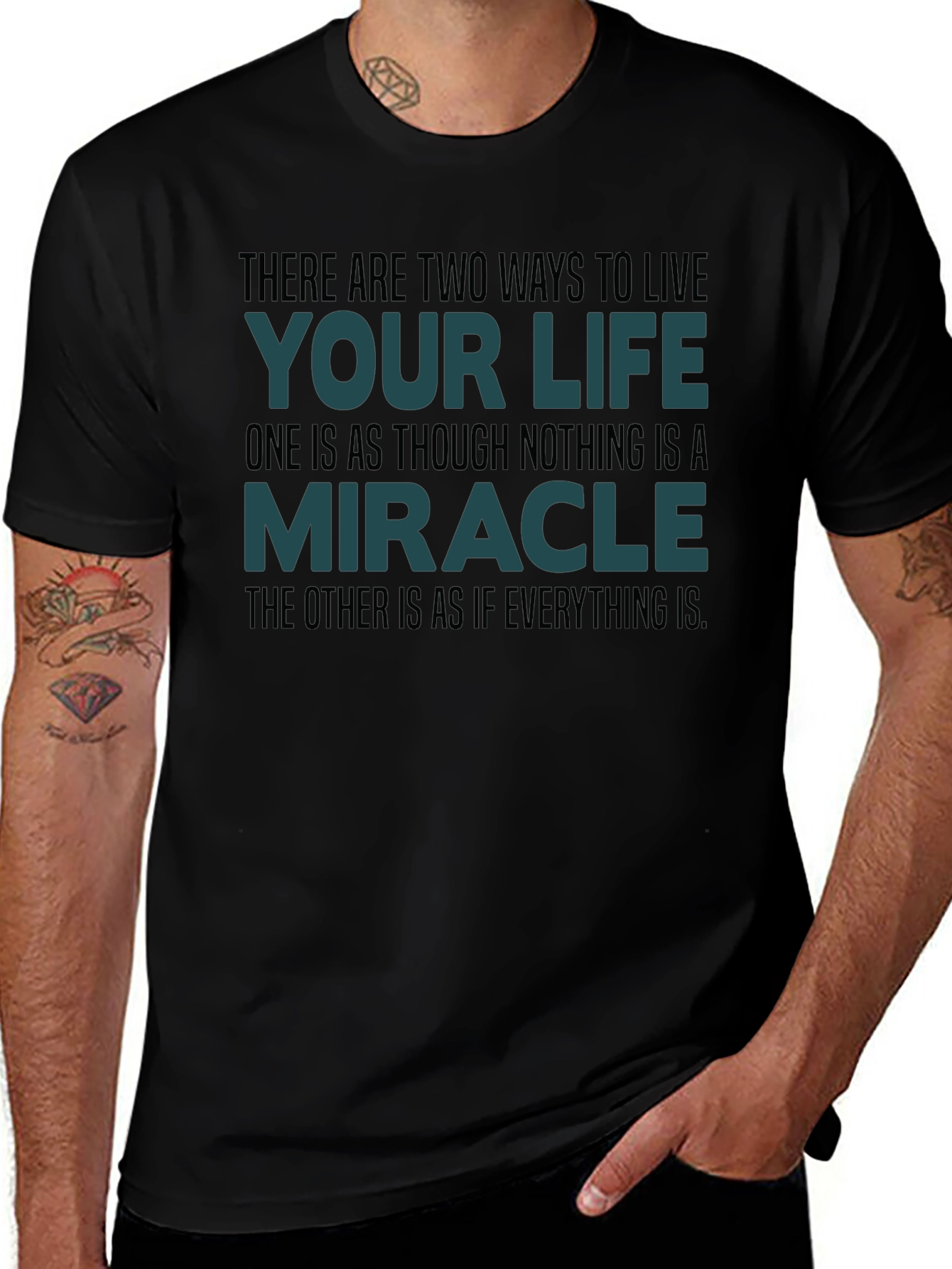 Variant 26 of Inspirational Life Quote T-Shirt - Live Your Life