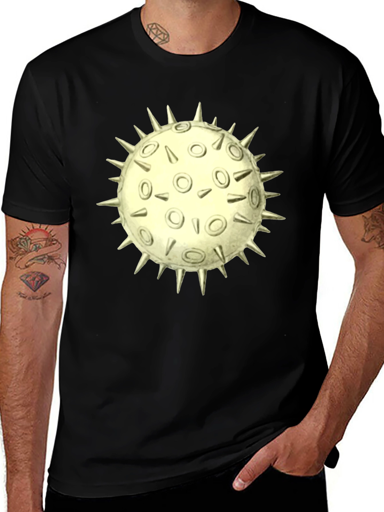 Variant 15 of Spiky Orb Graphic T-Shirt