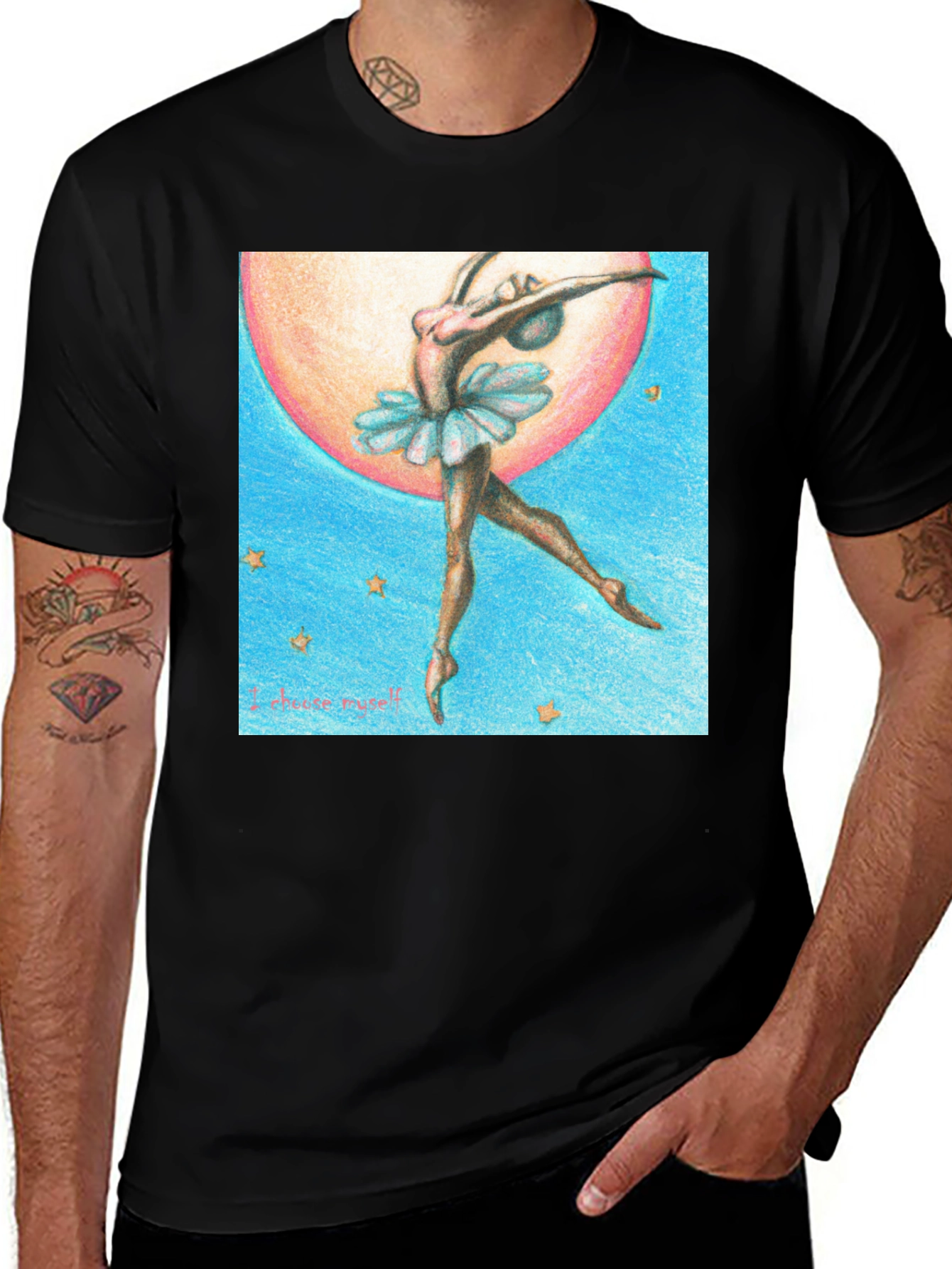 Variant 16 of Ballerina Moon Graphic Tee