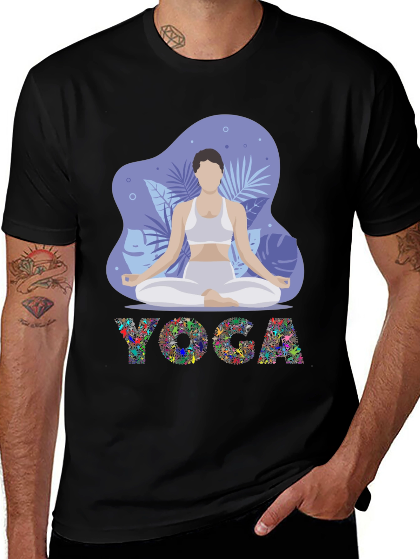 Variant 30 of Yoga Meditation T-Shirt - Stylish Relaxed Fit Tee