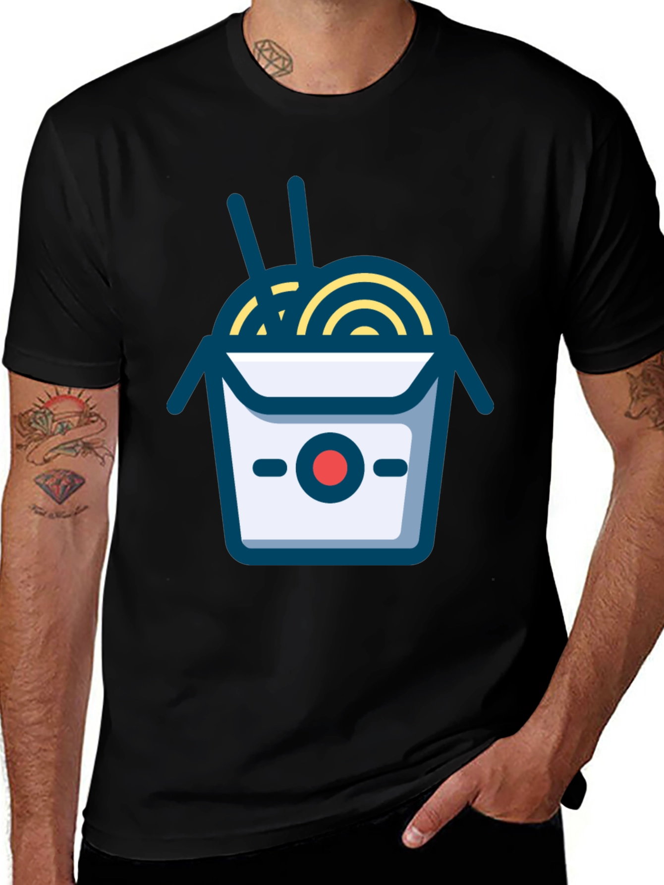 Variant 23 of Noodle Takeout Graphic T-Shirt - Unisex Casual Tee