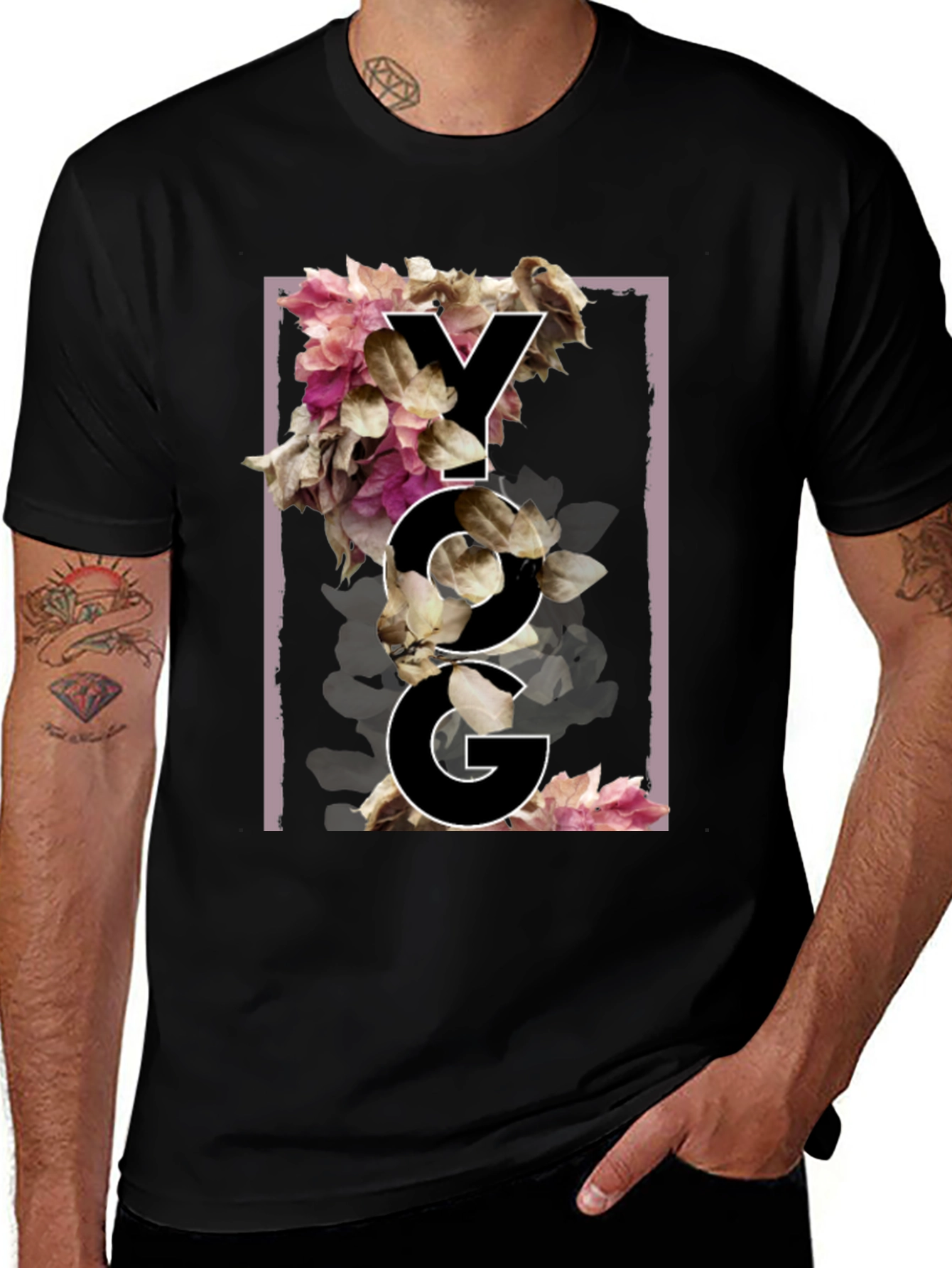 Variant 9 of Floral Graphic Tee - YG Design