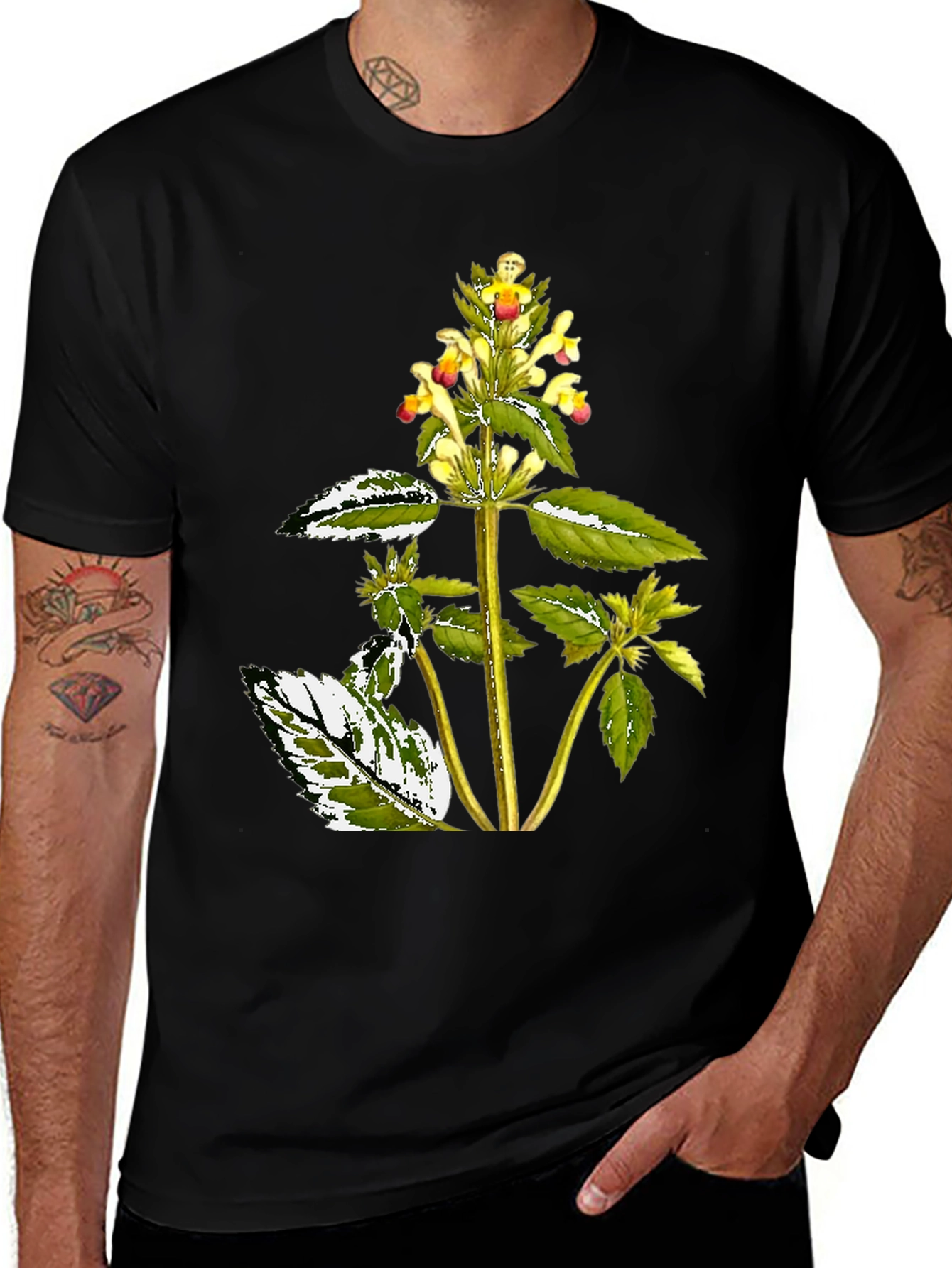 Variant 23 of Botanical Graphic Black Tee