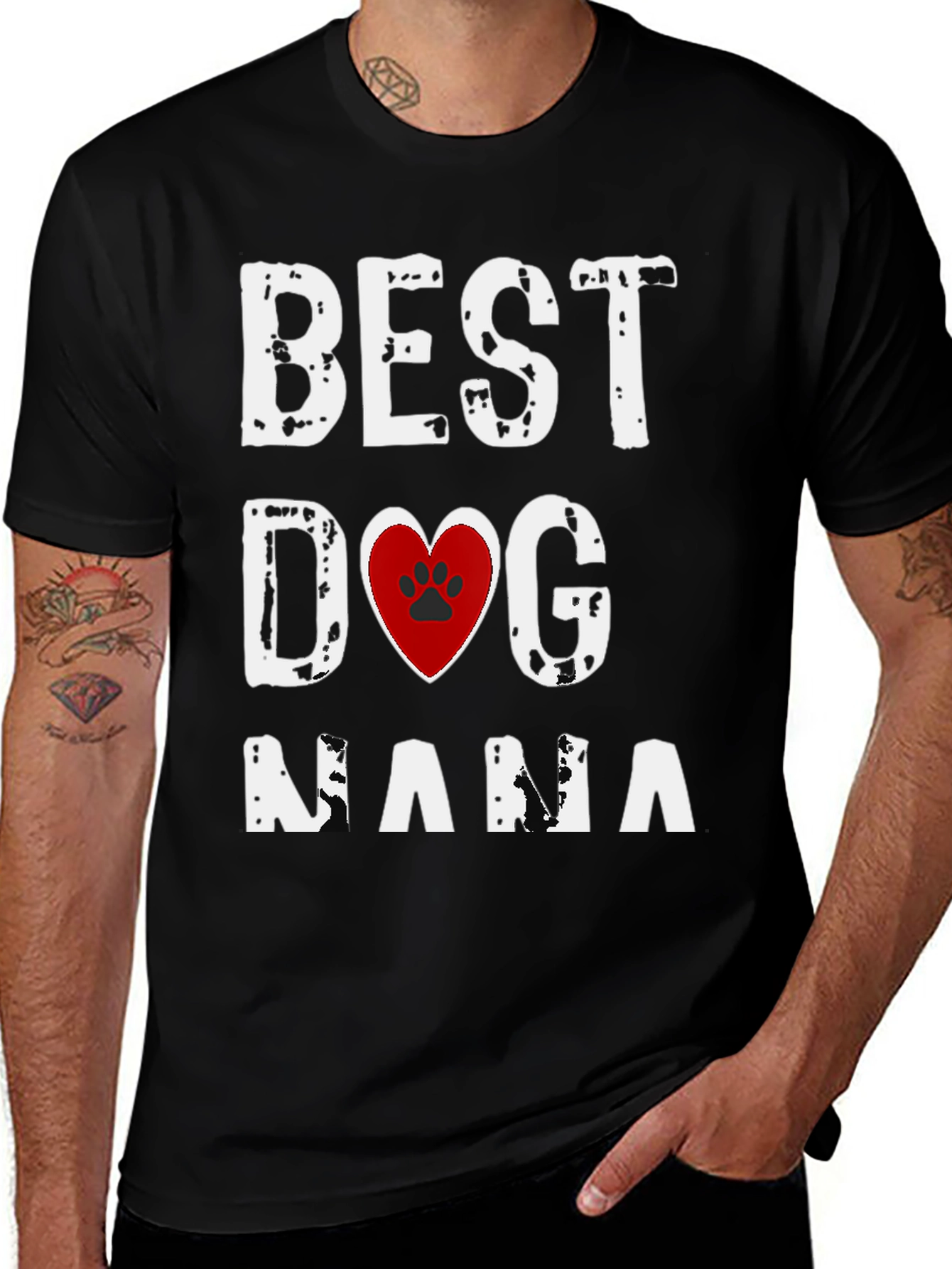 Variant 4 of Best Dog Nana Graphic T-Shirt