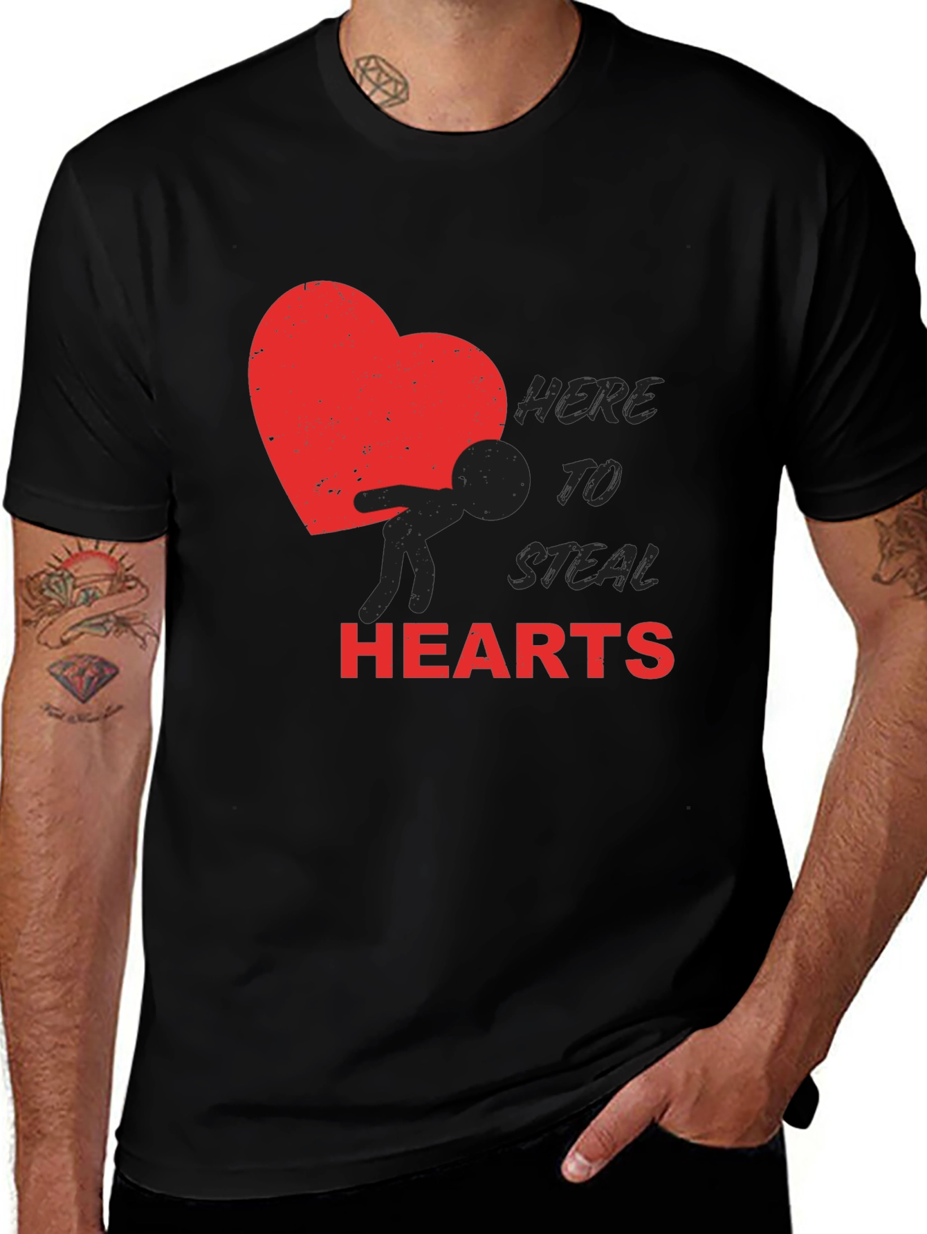Variant 15 of Here to Steal Hearts Graphic Tee