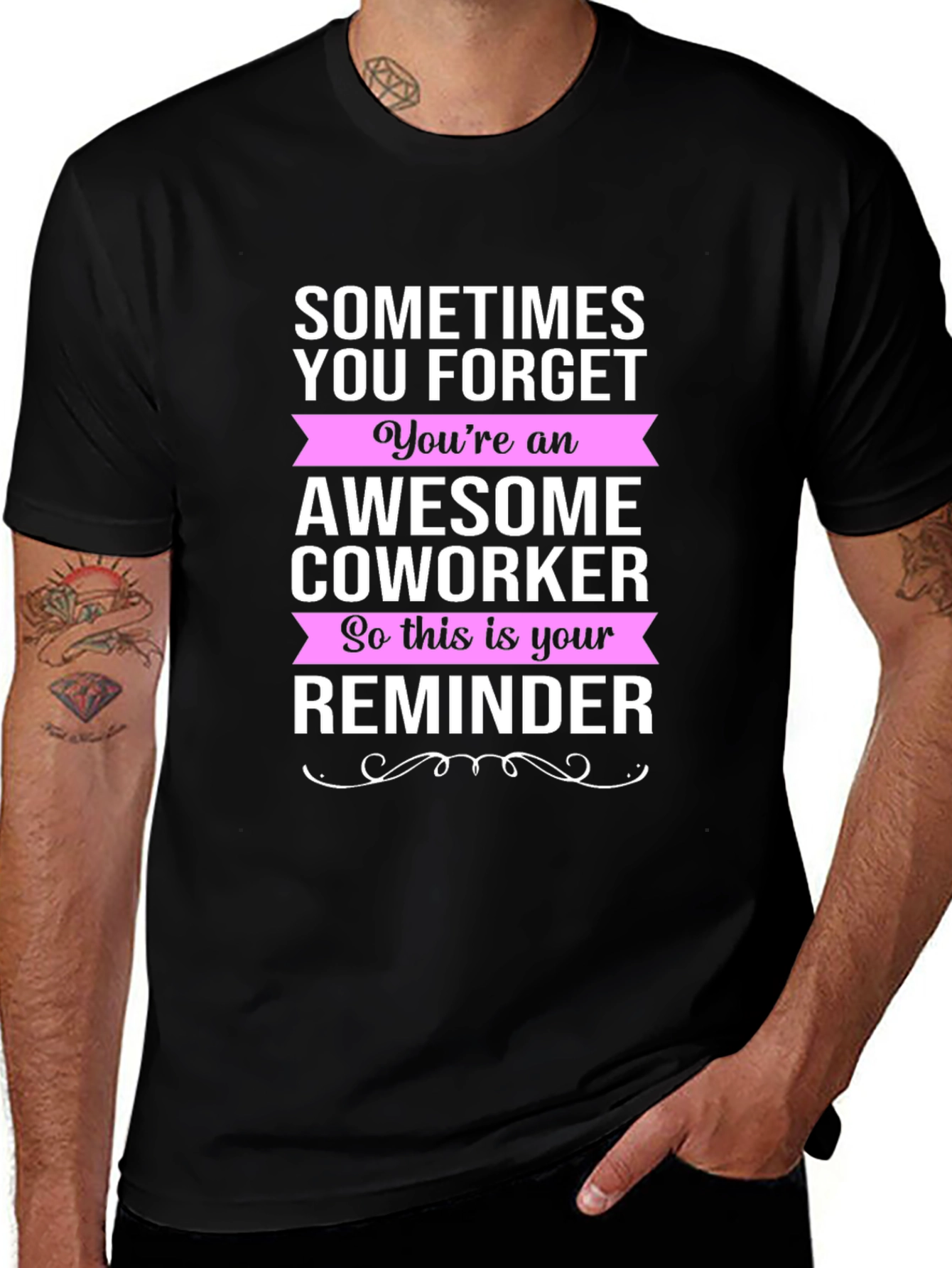Variant 23 of Awesome Coworker Reminder Graphic Tee