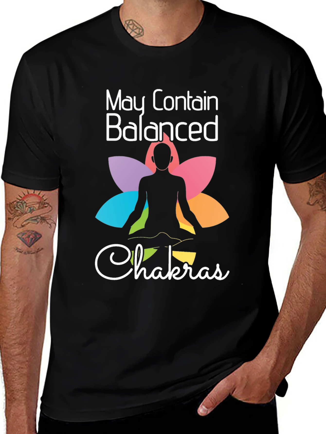 Balanced Chakras T-Shirt - Meditate in Style