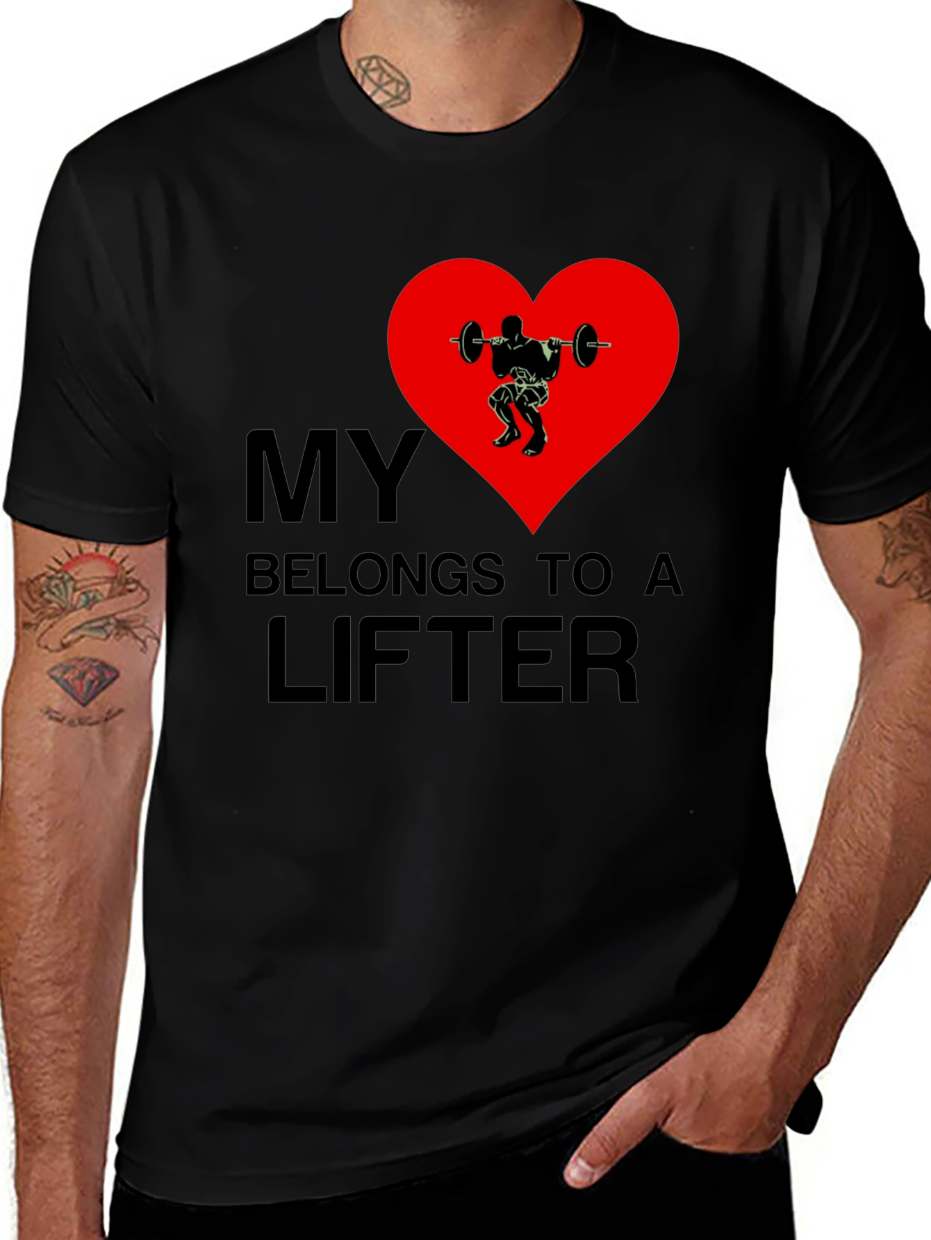 Variant 7 of My Heart Belongs To A Lifter T-Shirt