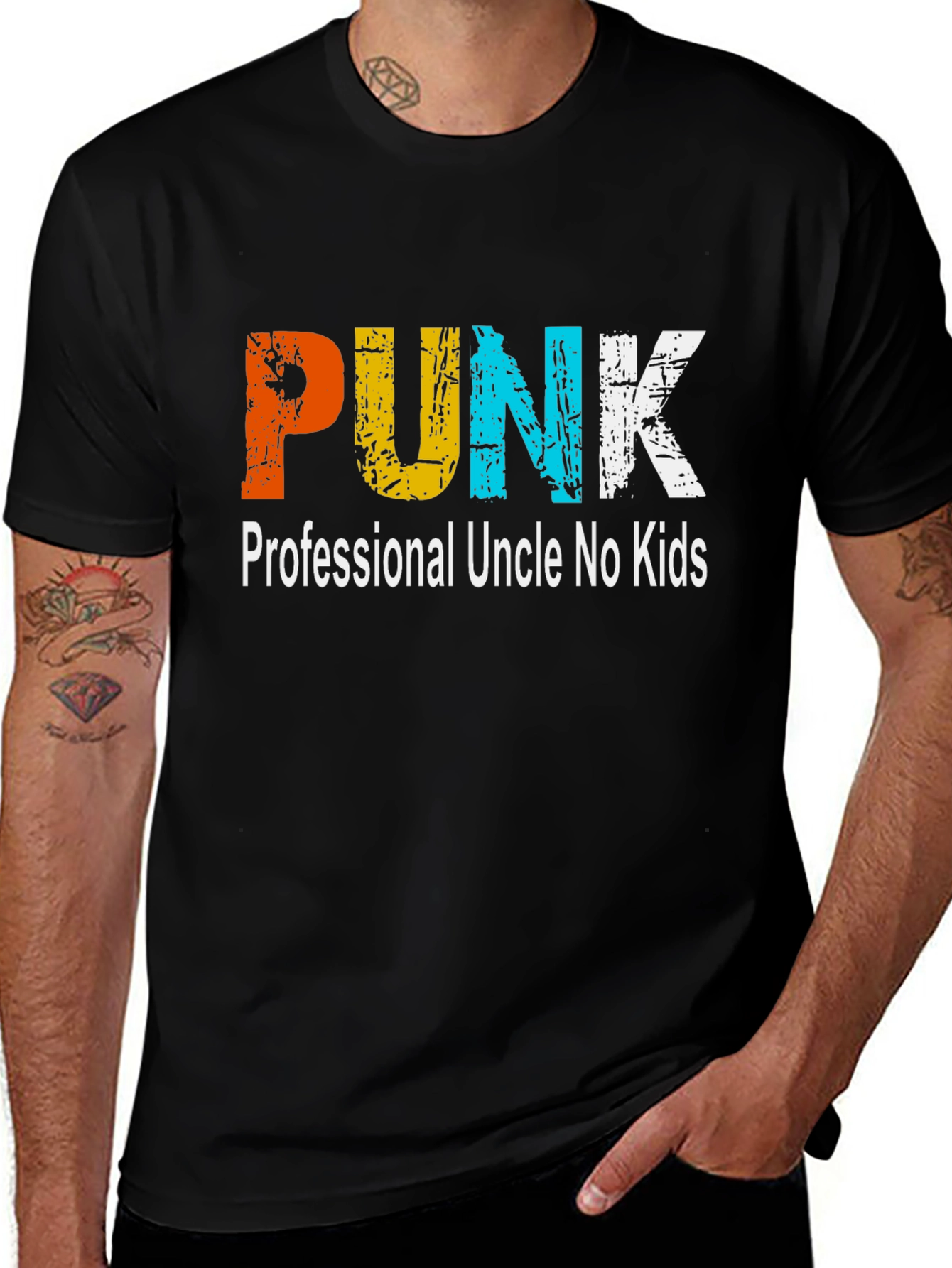 Variant 12 of Punk Professional Uncle No Kids Graphic T-Shirt