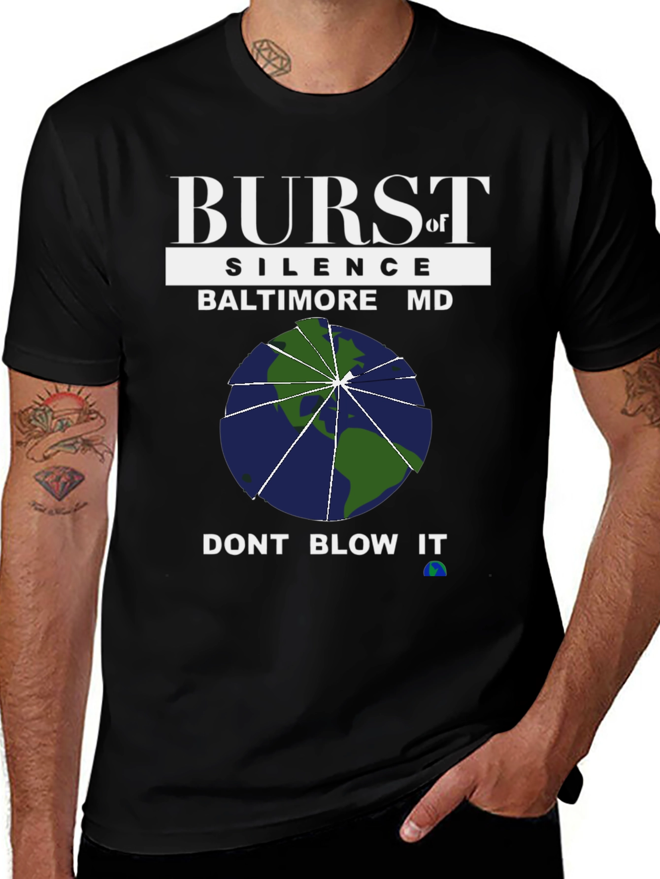 Burst of Silence T-Shirt - Baltimore MD - Don't Blow It