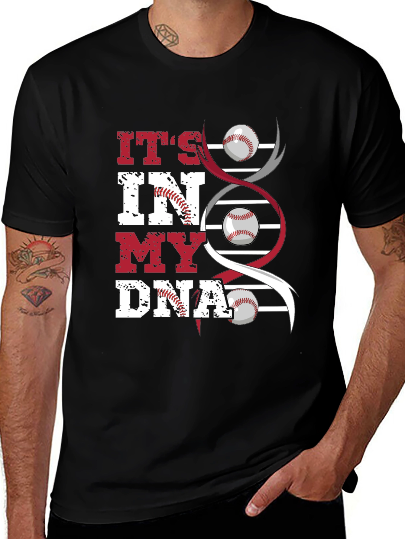 Variant 30 of Baseball DNA T-Shirt for Sports Lovers