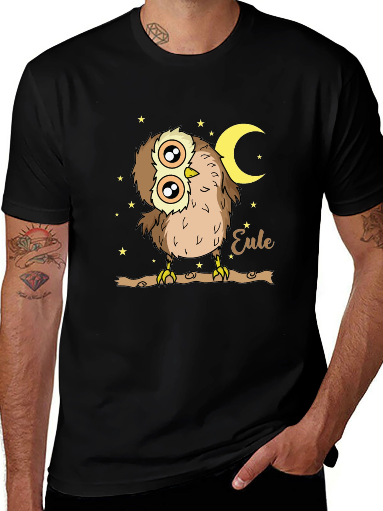 Variant 3 of Owl T-Shirt: Cute Cartoon Bird Tee