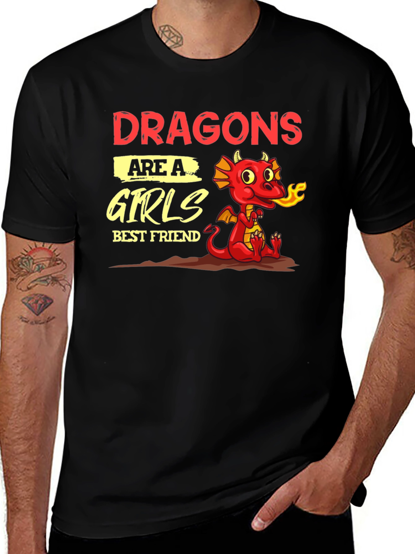 Variant 29 of Dragons are a Girl's Best Friend T-Shirt