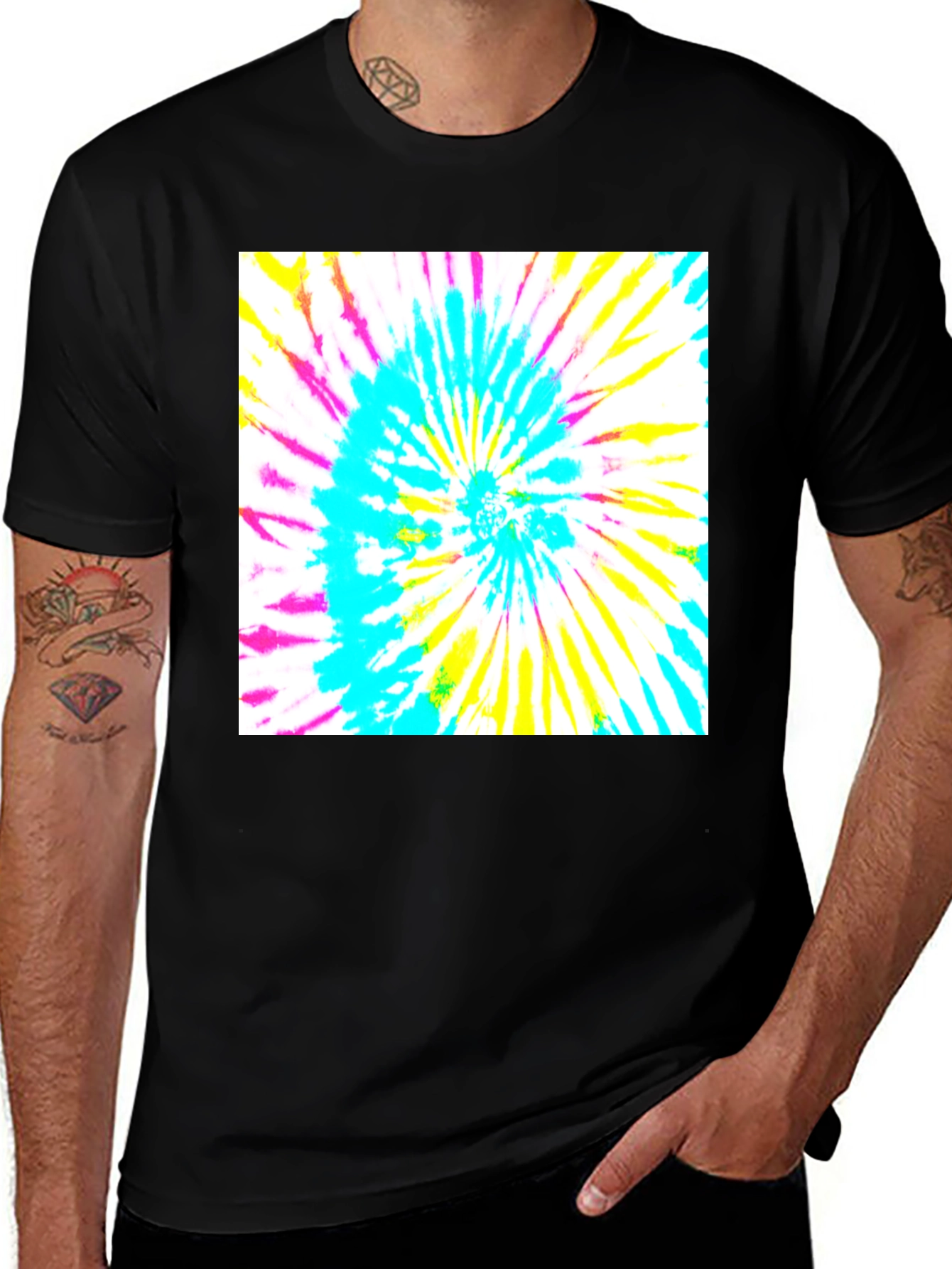 Variant 27 of Retro Tie-Dye Graphic Tee