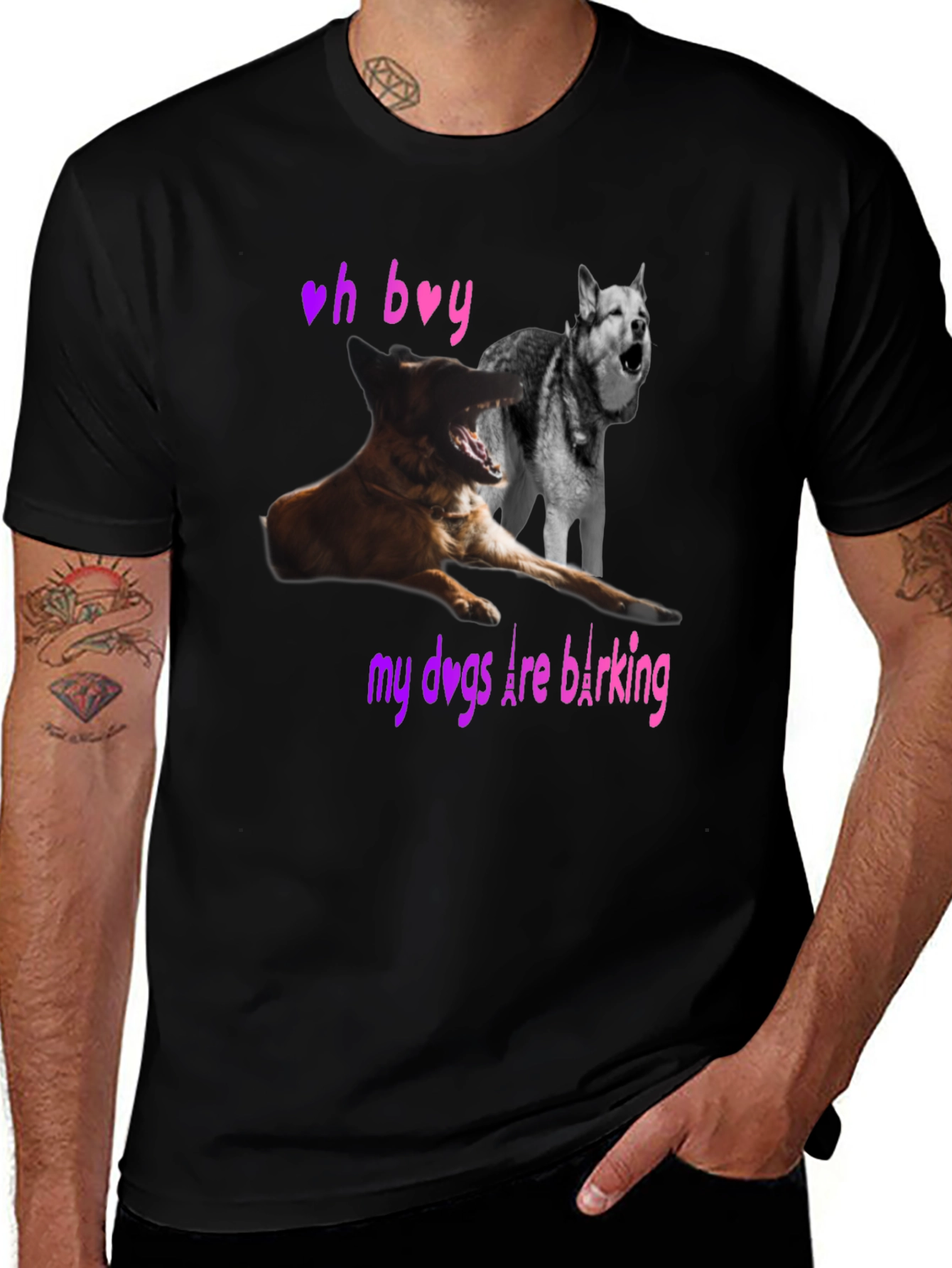 Variant 30 of Oh Boy, My Dogs Are Barking T-Shirt