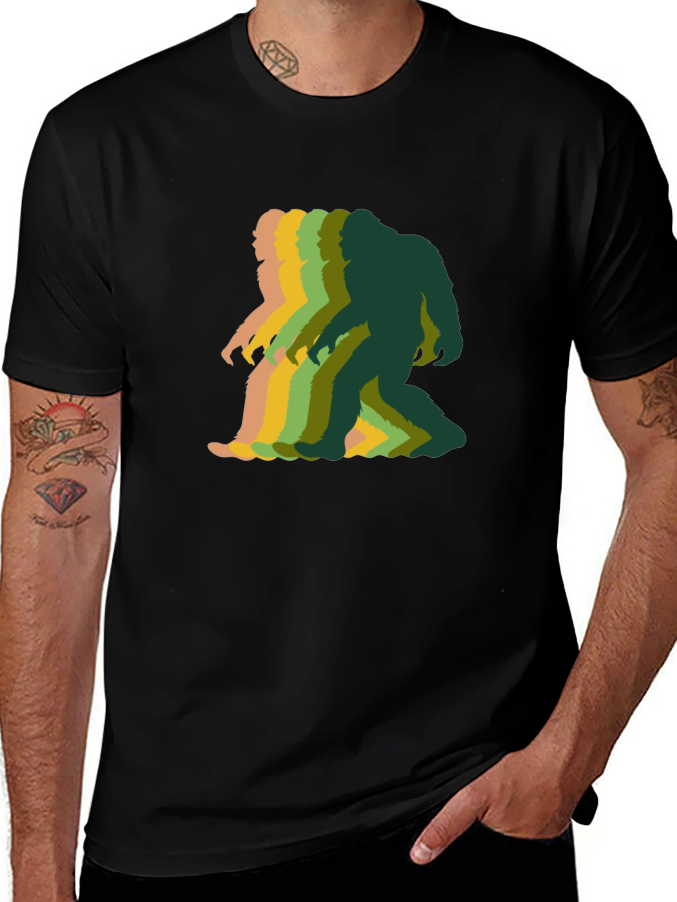 Retro Bigfoot T-Shirt - Funky Sasquatch Graphic Tee