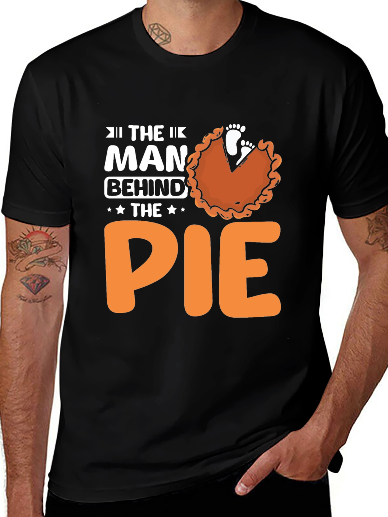 Variant 9 of The Man Behind The Pie T-Shirt