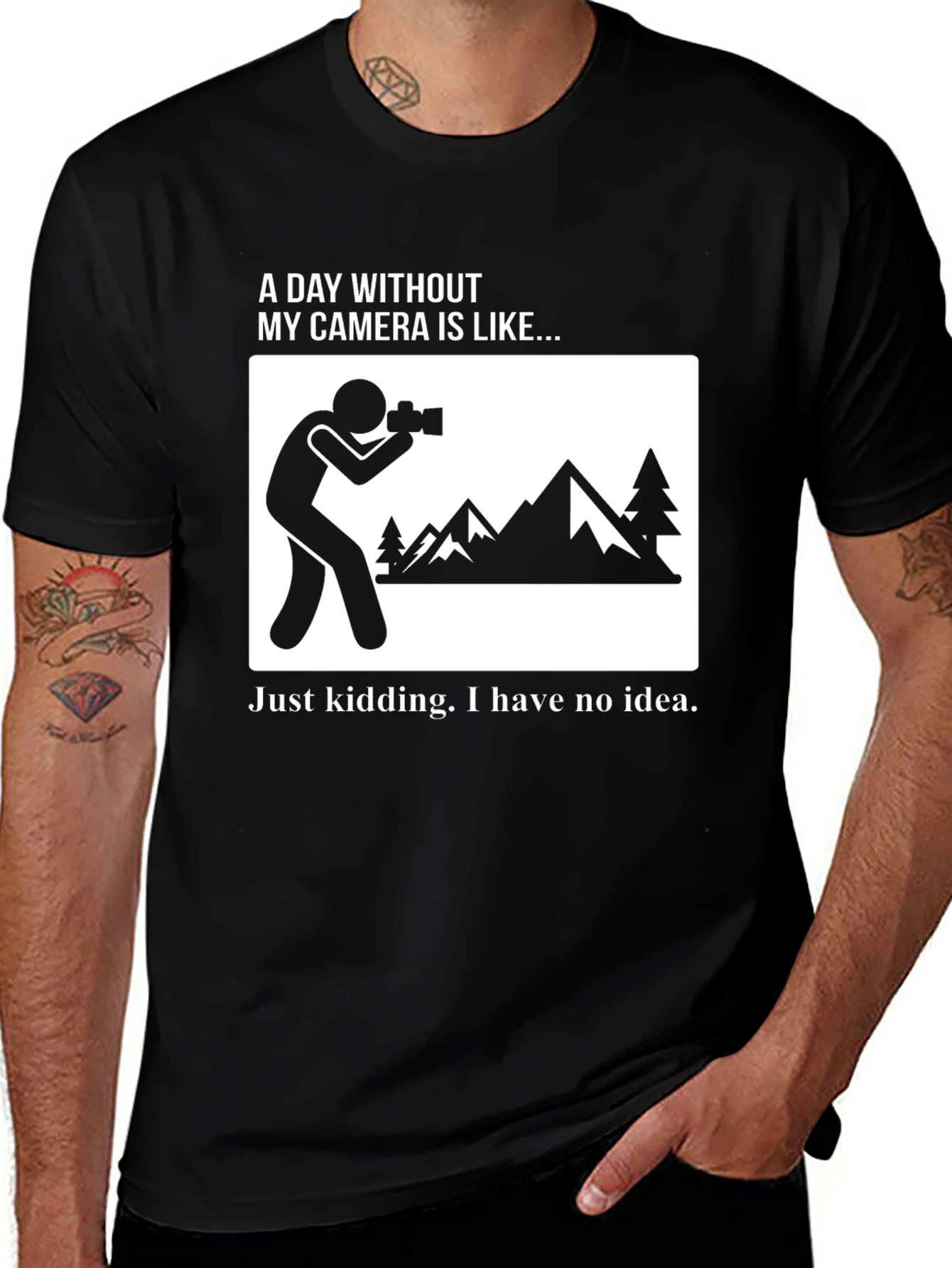 Variant 2 of Funny Photographer T-Shirt - Camera Humor Tee