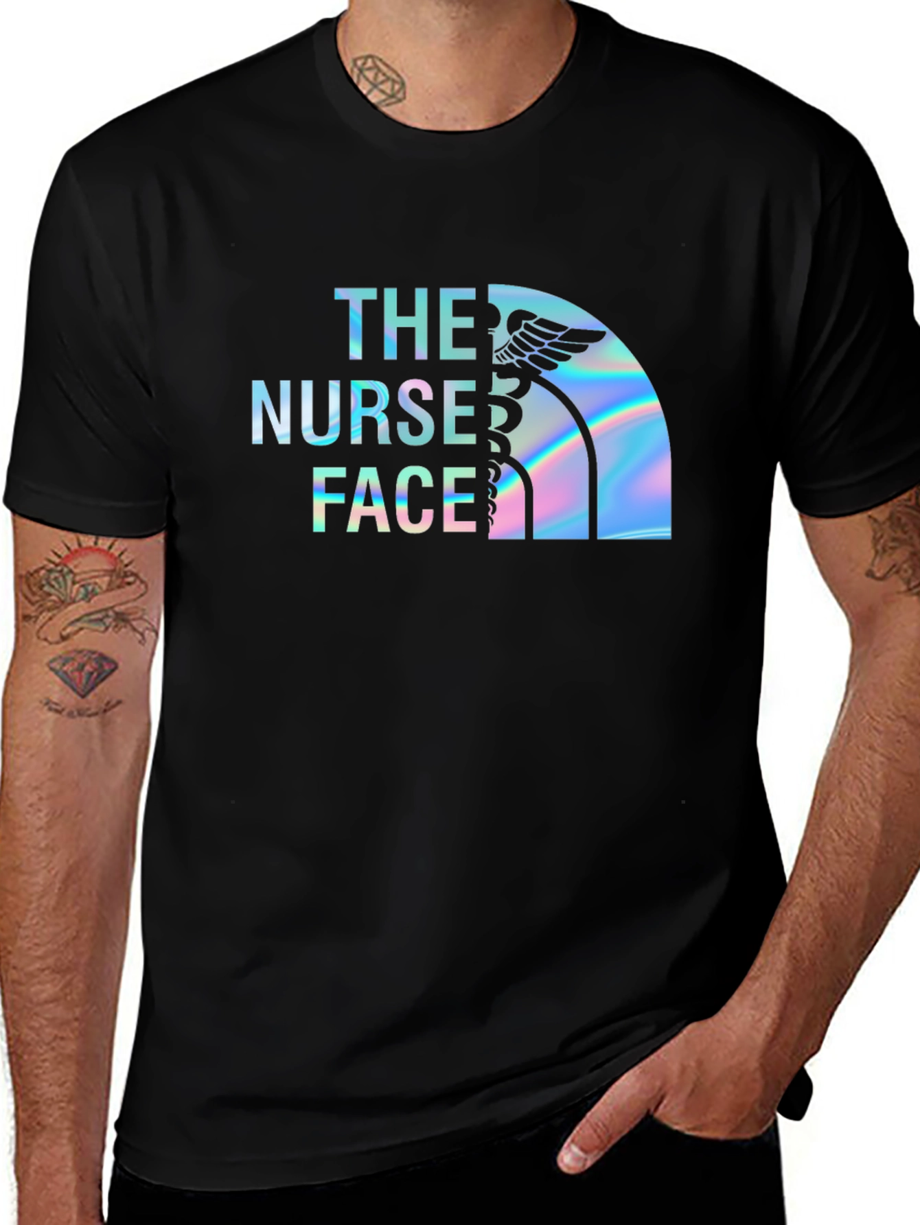 The Nurse Face Holographic T-Shirt