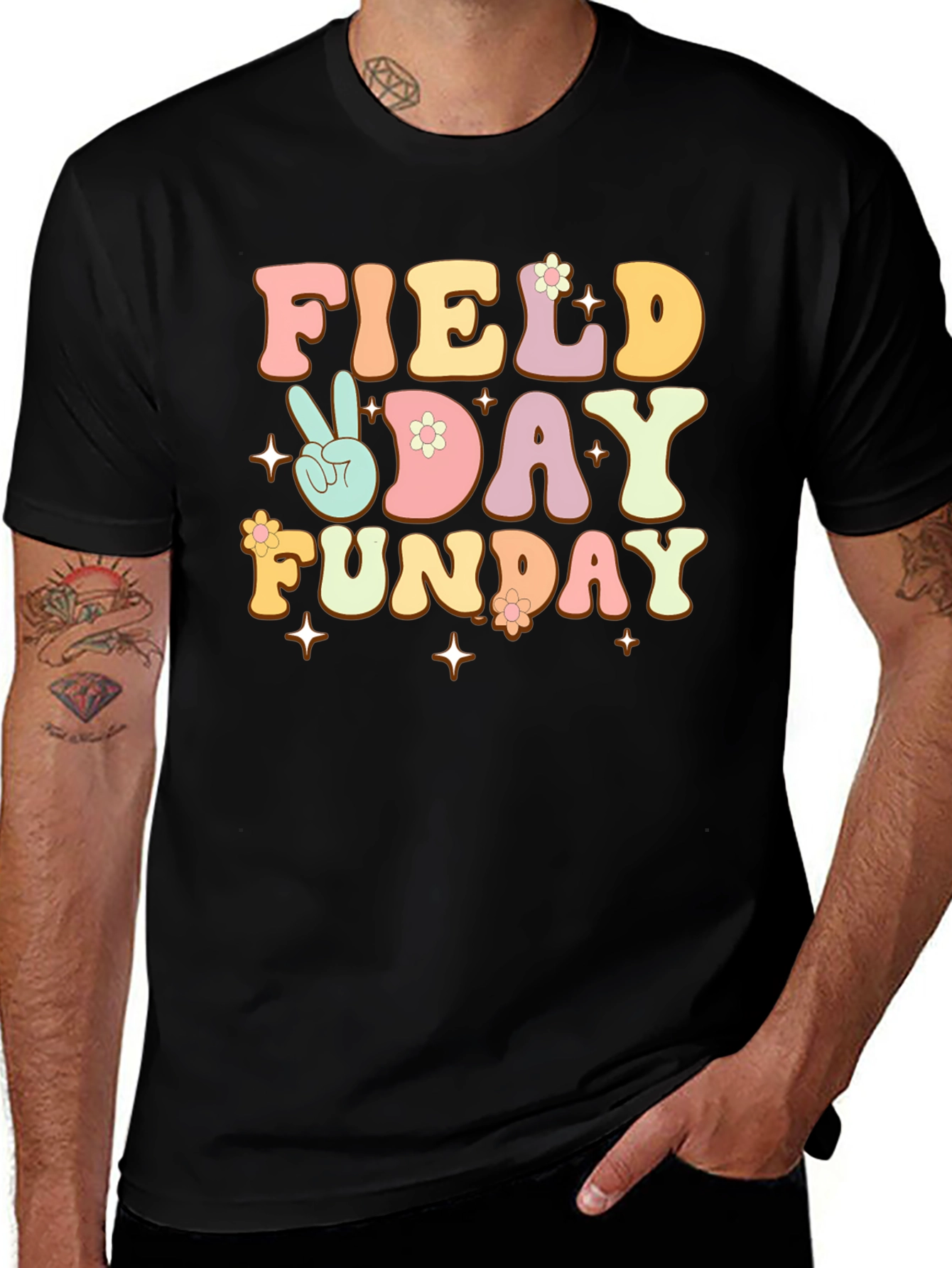 Variant 6 of Field Day Funday Black Graphic Tee