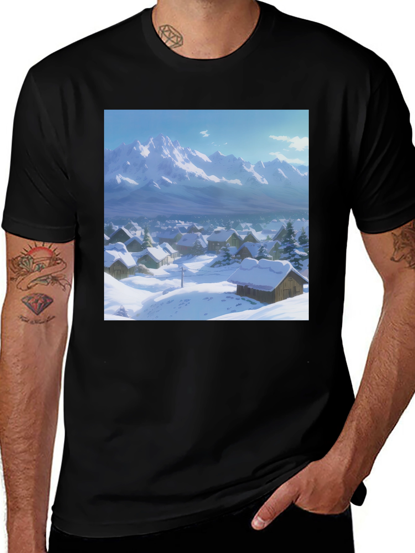 Variant 11 of Winter Village Graphic Tee