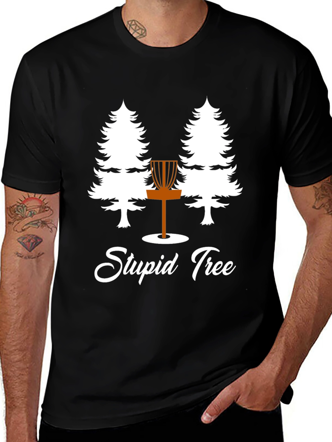 Variant 14 of Stupid Tree Disc Golf T-Shirt