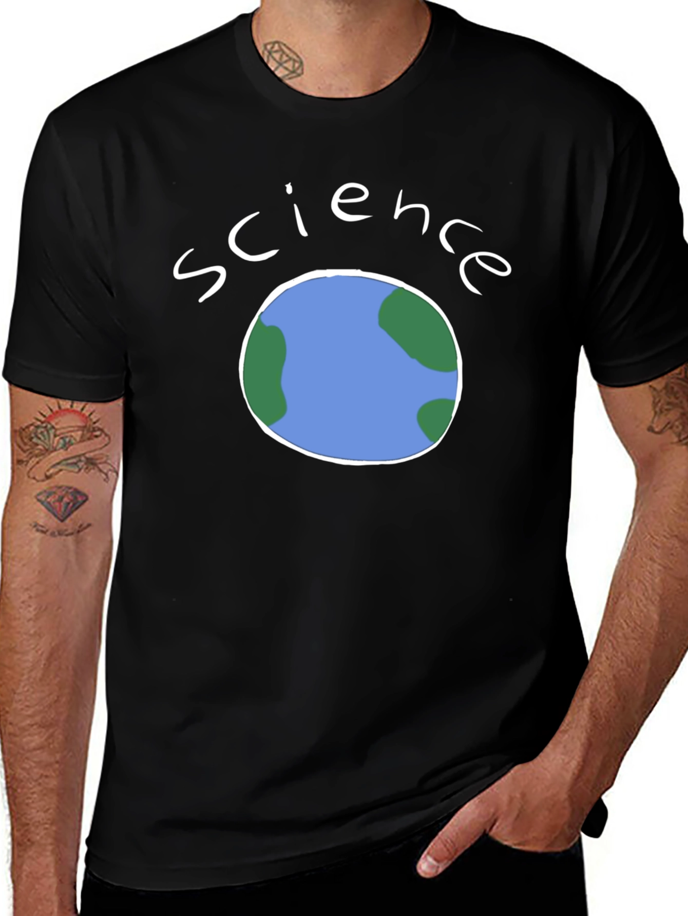 Variant 18 of Science Earth Graphic Tee - Soft Cotton Blend