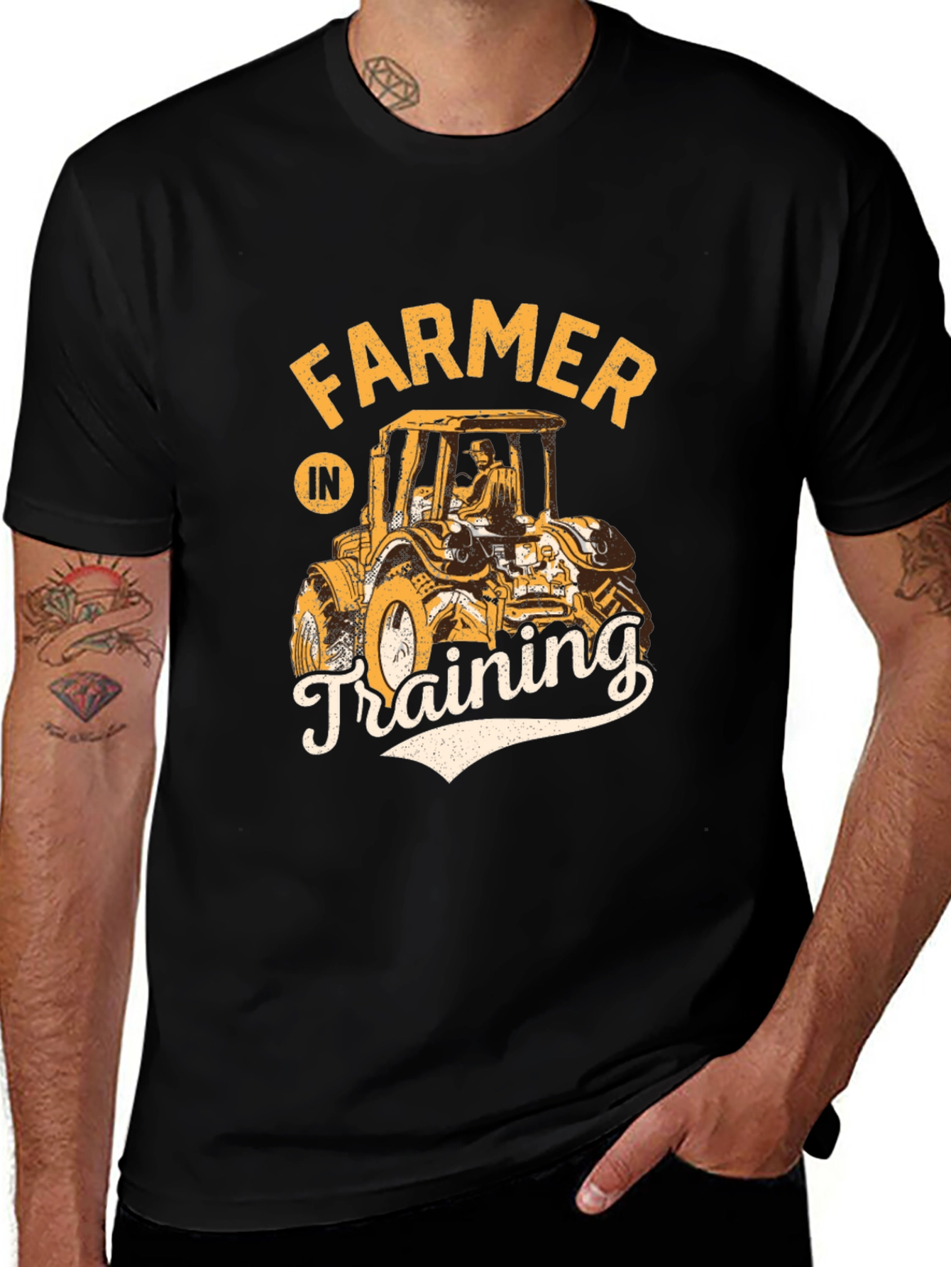 Variant 25 of Farmer in Training Black Graphic Tee
