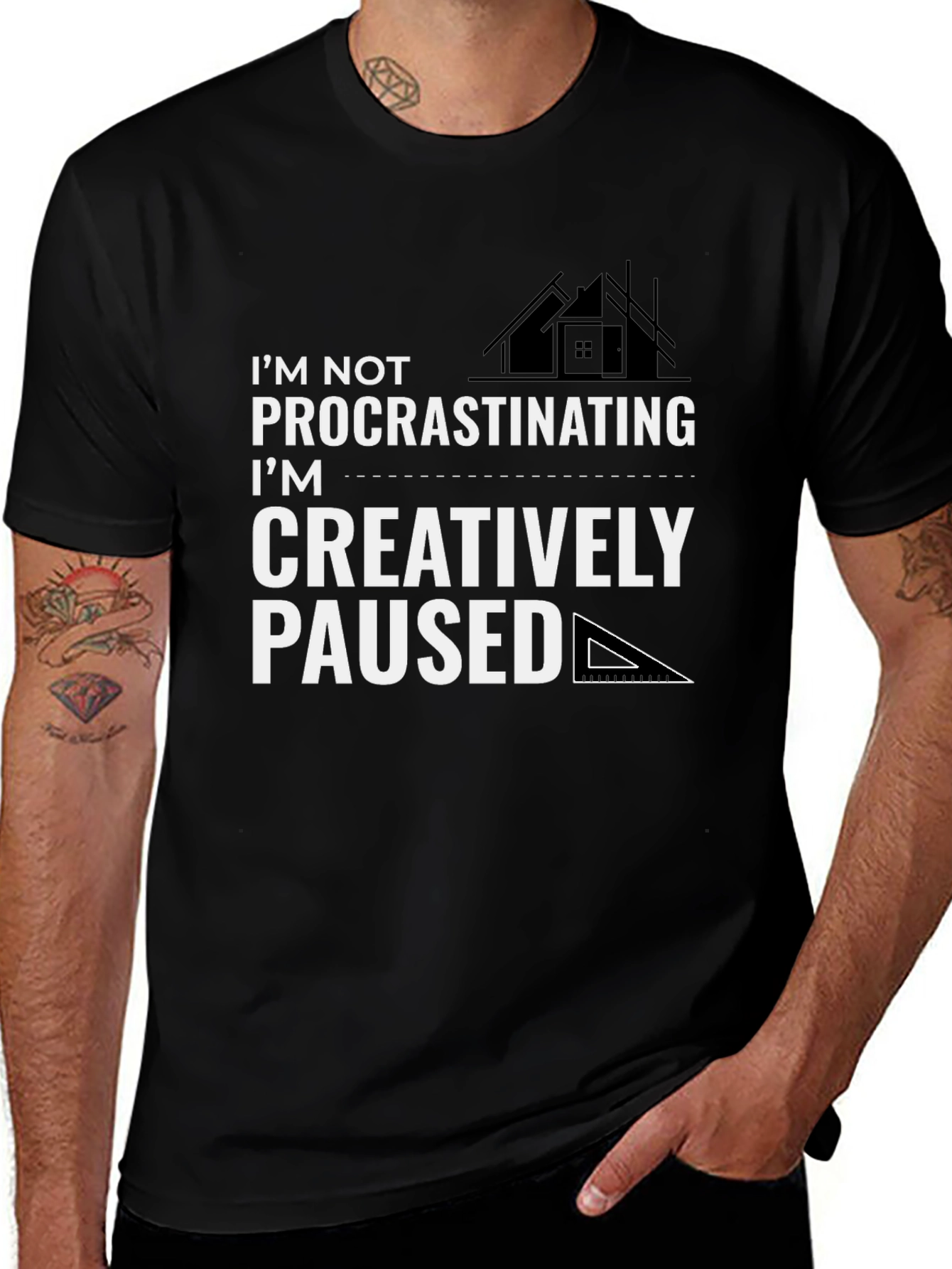 Variant 25 of Creatively Paused Architect T-Shirt