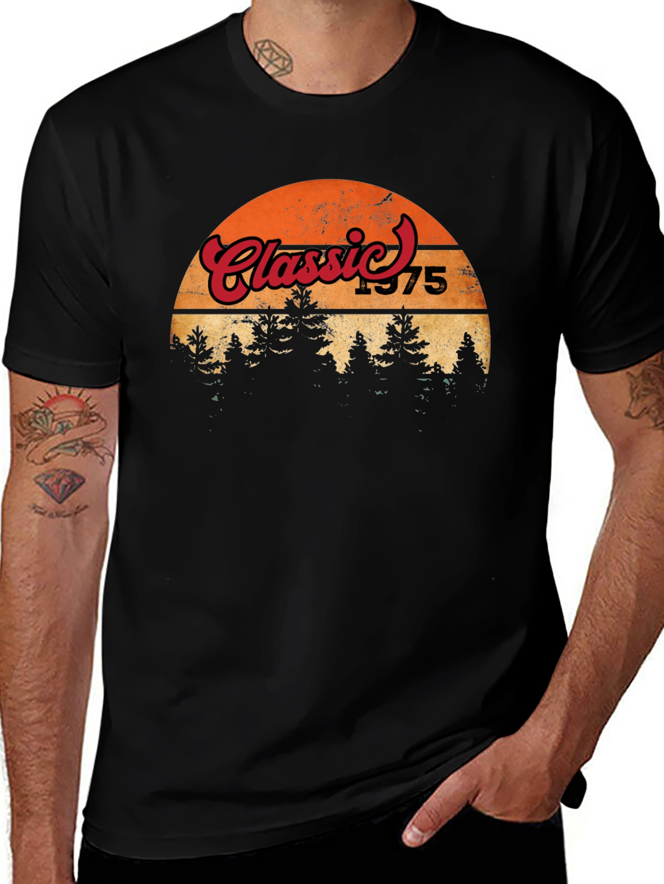 Variant 24 of Classic 1975 Graphic Tee - Retro Style