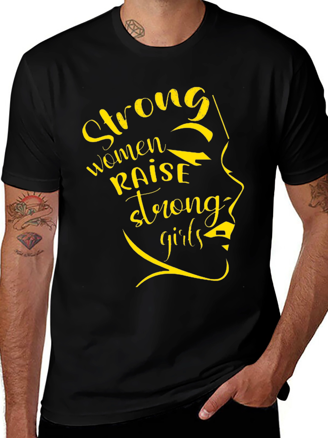 Variant 25 of Strong Women Raise Strong Girls Graphic Tee
