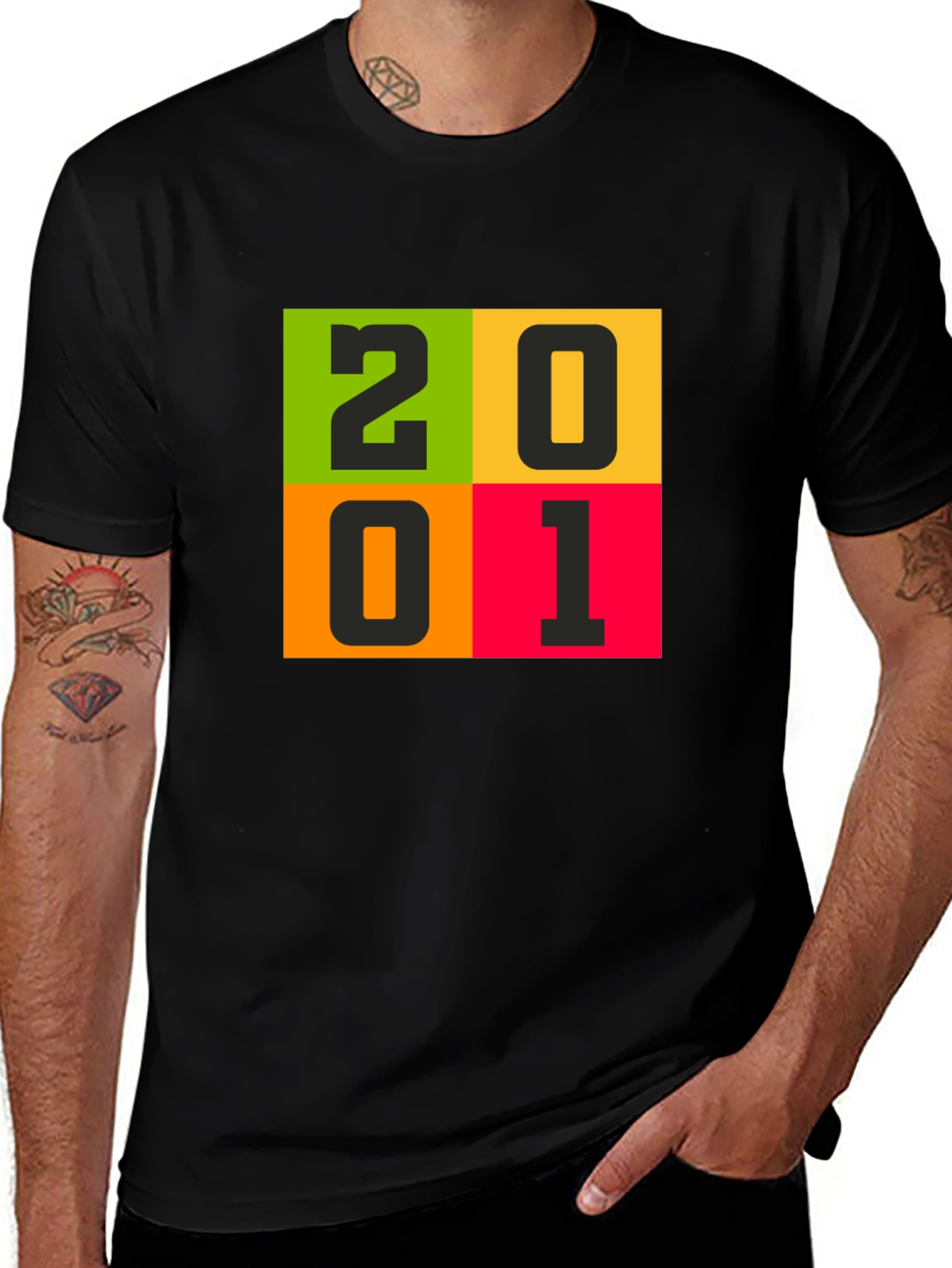 Variant 9 of 2001 Graphic Tee - Retro Style