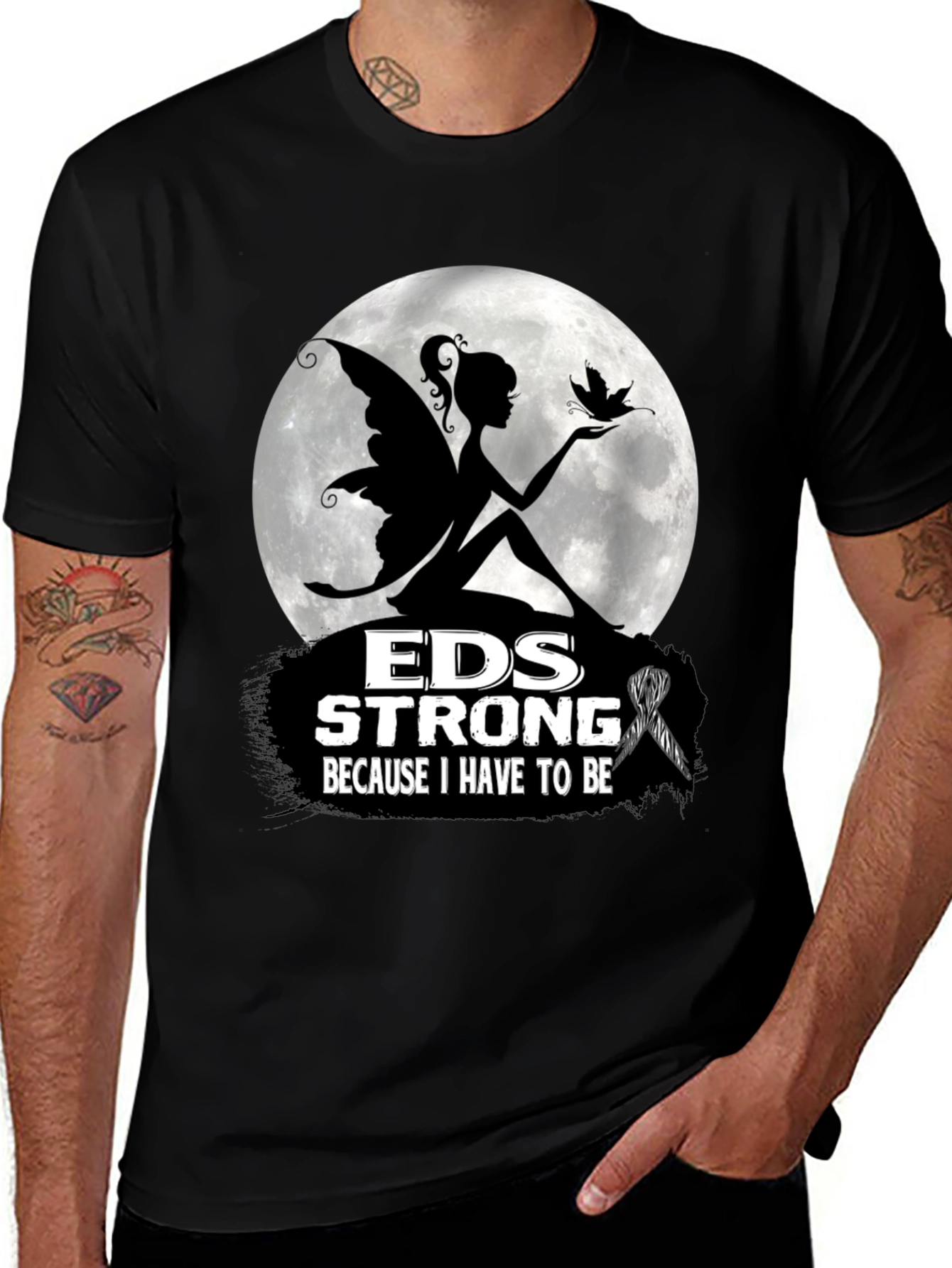 Variant 7 of EDS Strong Fairy T-Shirt - Awareness Ribbon