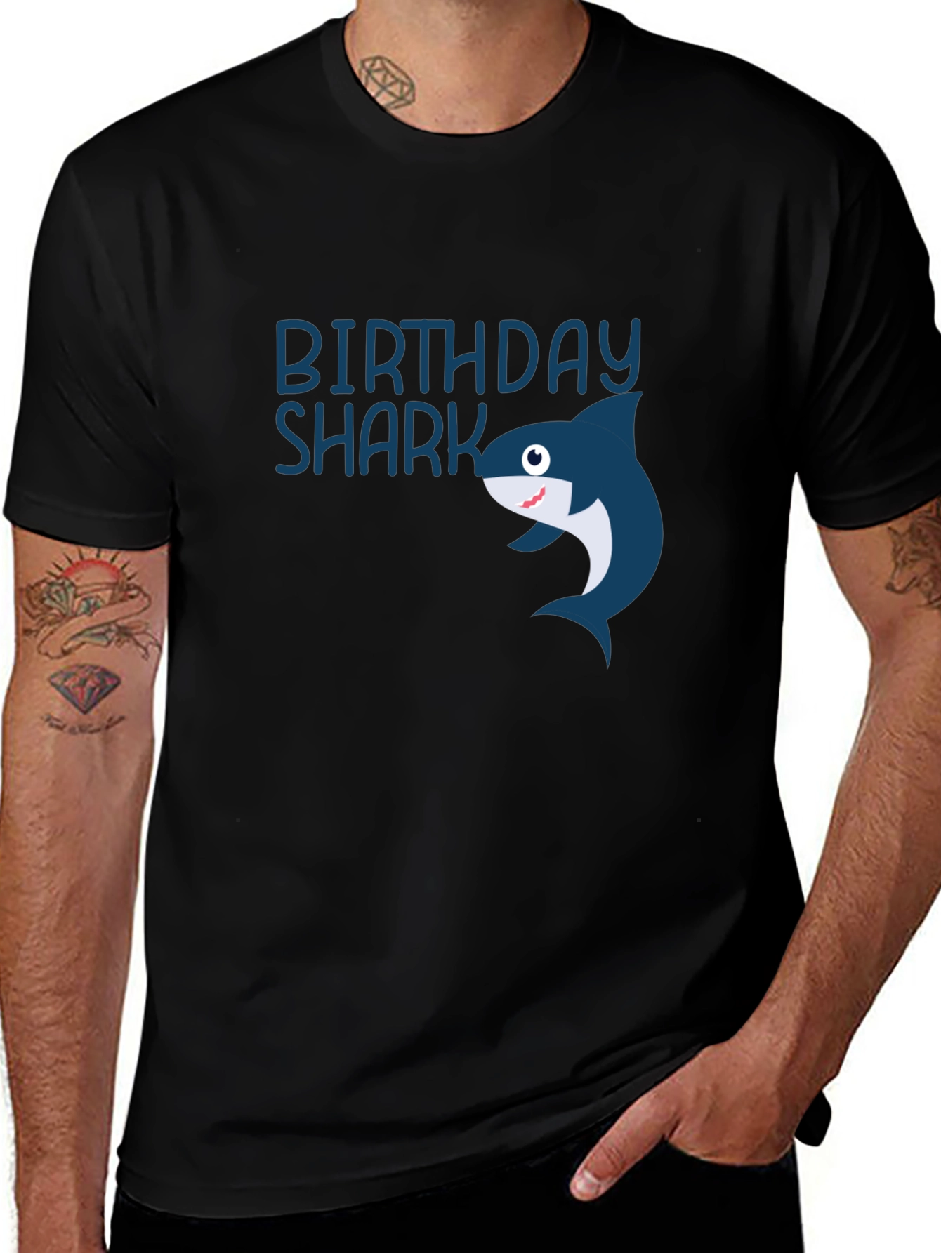 Variant 9 of Birthday Shark Graphic Tee