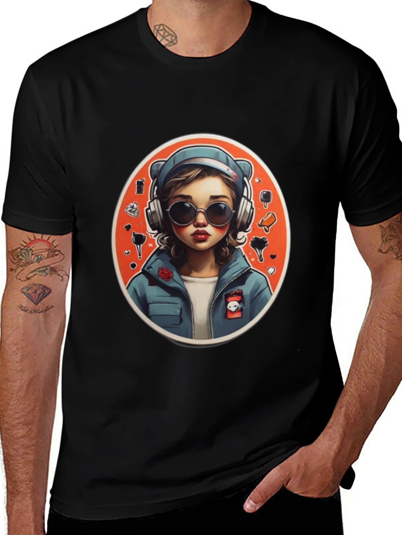 Variant 28 of Cartoon Girl Graphic Tee - Cool Casual Wear