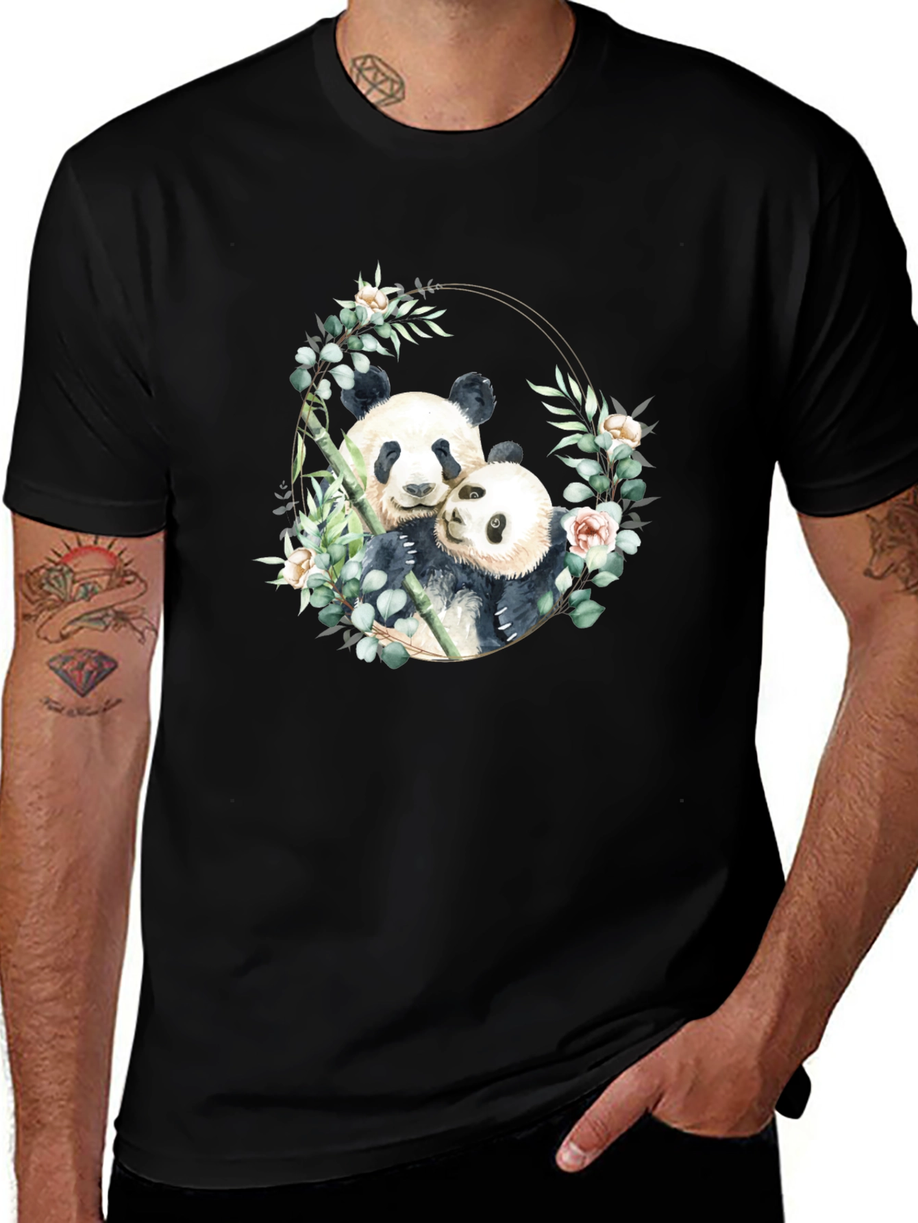 Variant 18 of Panda Hug T-Shirt - Cute Animal Tee